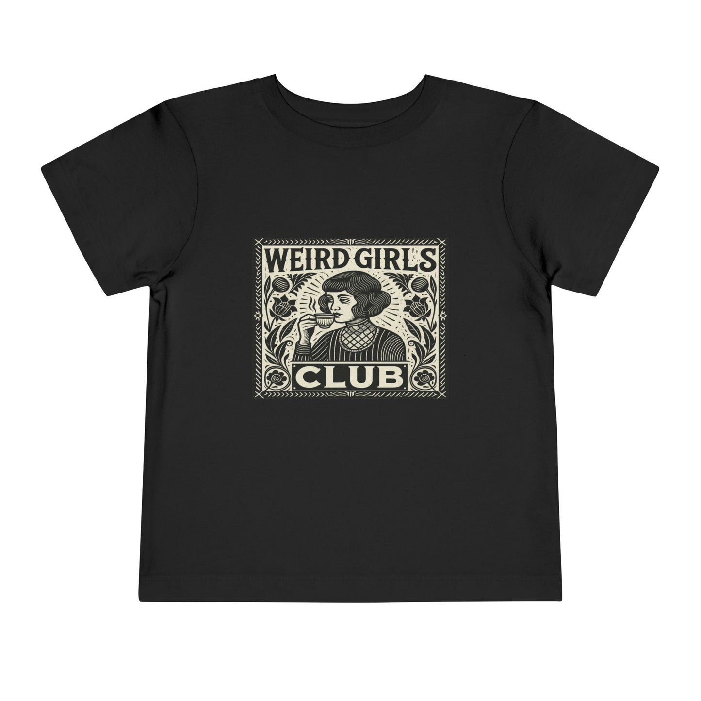 Weird Girls Club Tee - Vintage Linocut Christmas