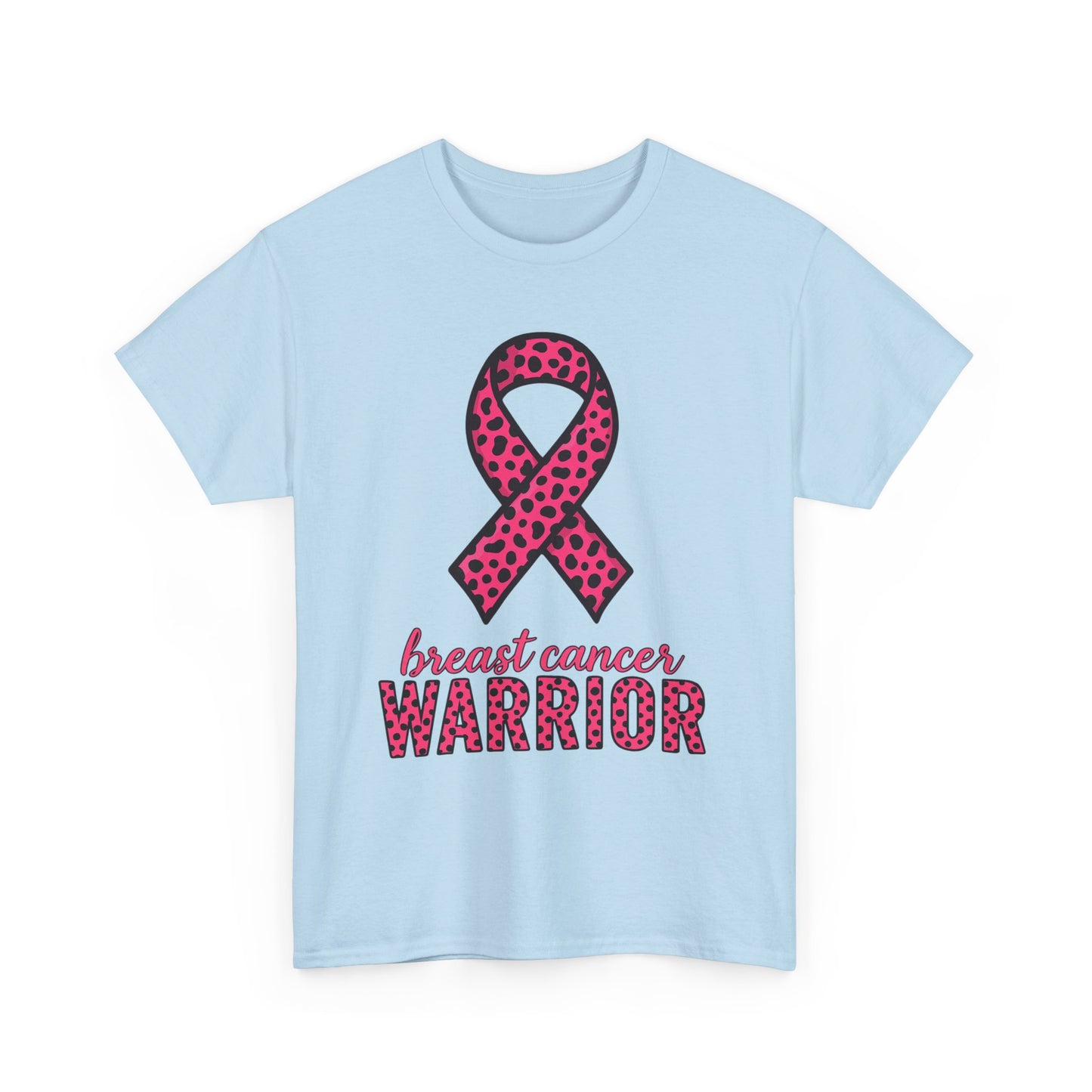 Pink Leopard Ribbon Breast Cancer Awareness Tee