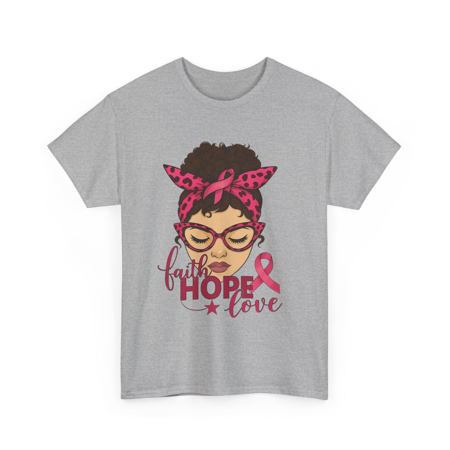 Hope, Faith, Love: Breast Cancer Awareness Tee