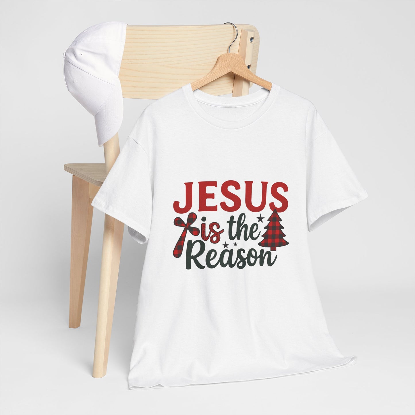 Jesus is the Reason Christmas Tee - Faith-Based Holiday Gift