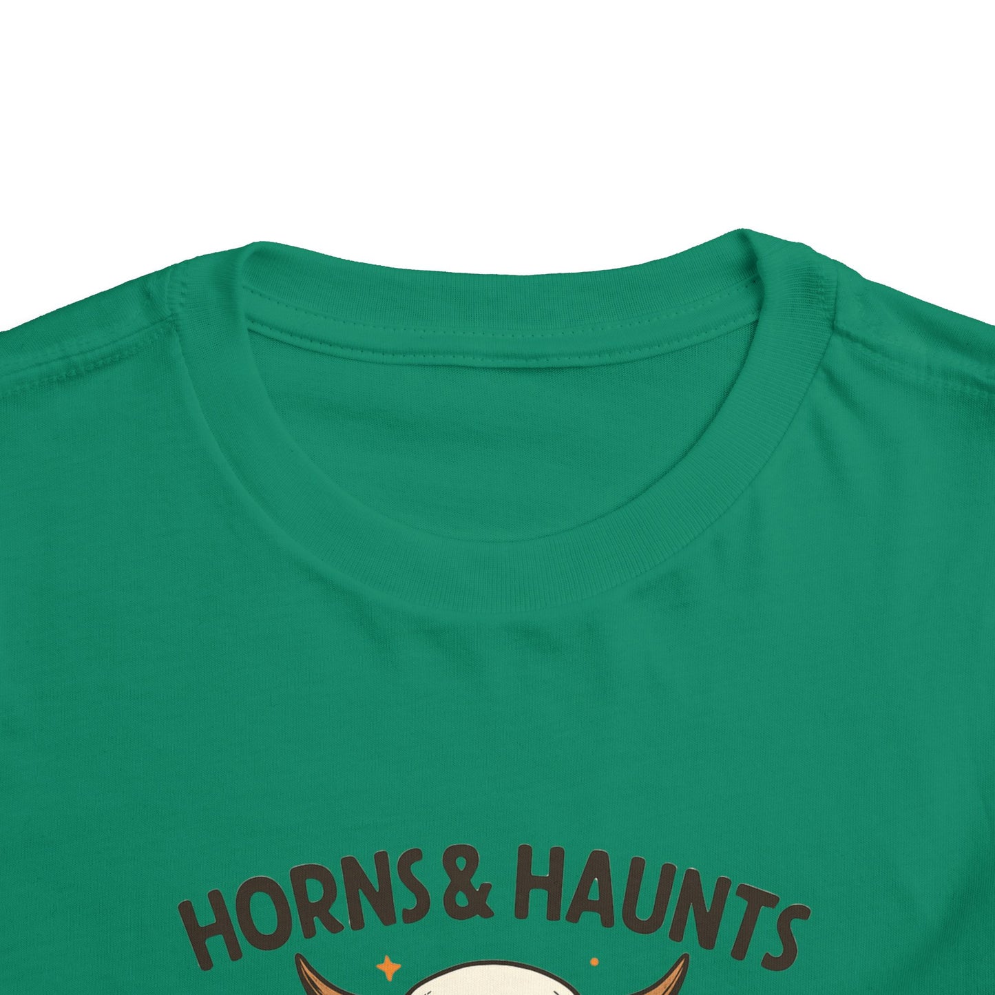 Horns & Haunts Highland Cow Toddler Halloween Tee
