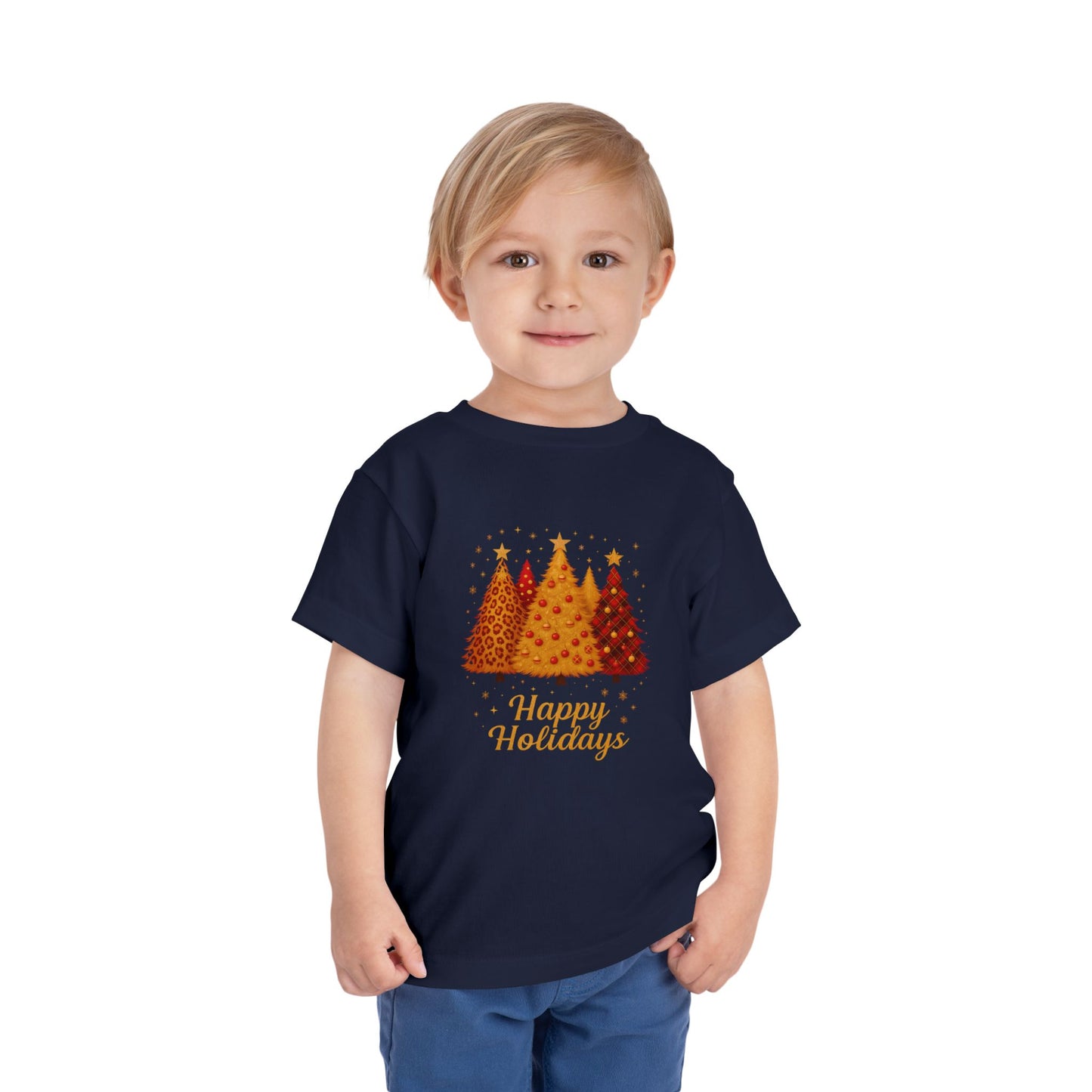 Happy Holidays Christmas Tree Toddler Tee