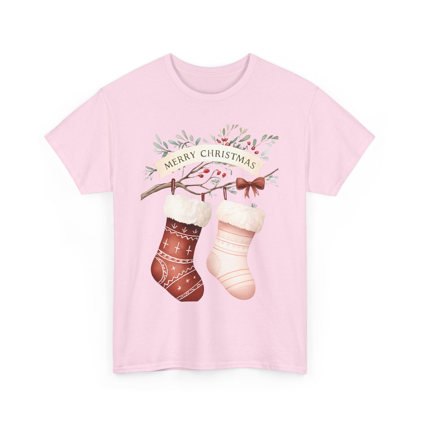 Watercolor Christmas Stocking Tee - Hope & Love