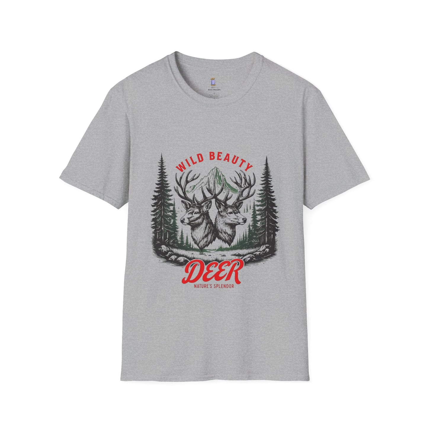 Wild Beauty Deer T-Shirt, Nature Lover Tee, Wildlife Gift, Unisex Tee, Rustic Home Décor