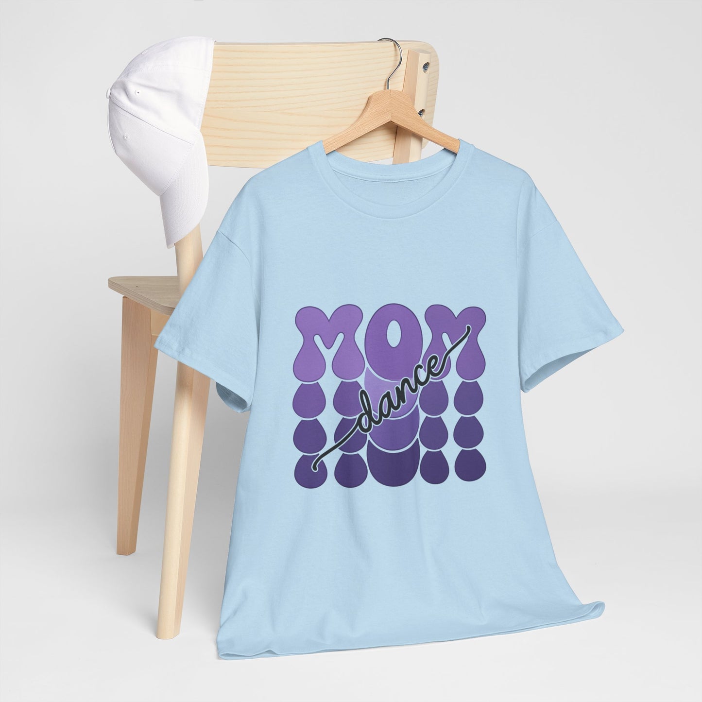 MOM Dance – Purple Letter Stage Spirit Tee