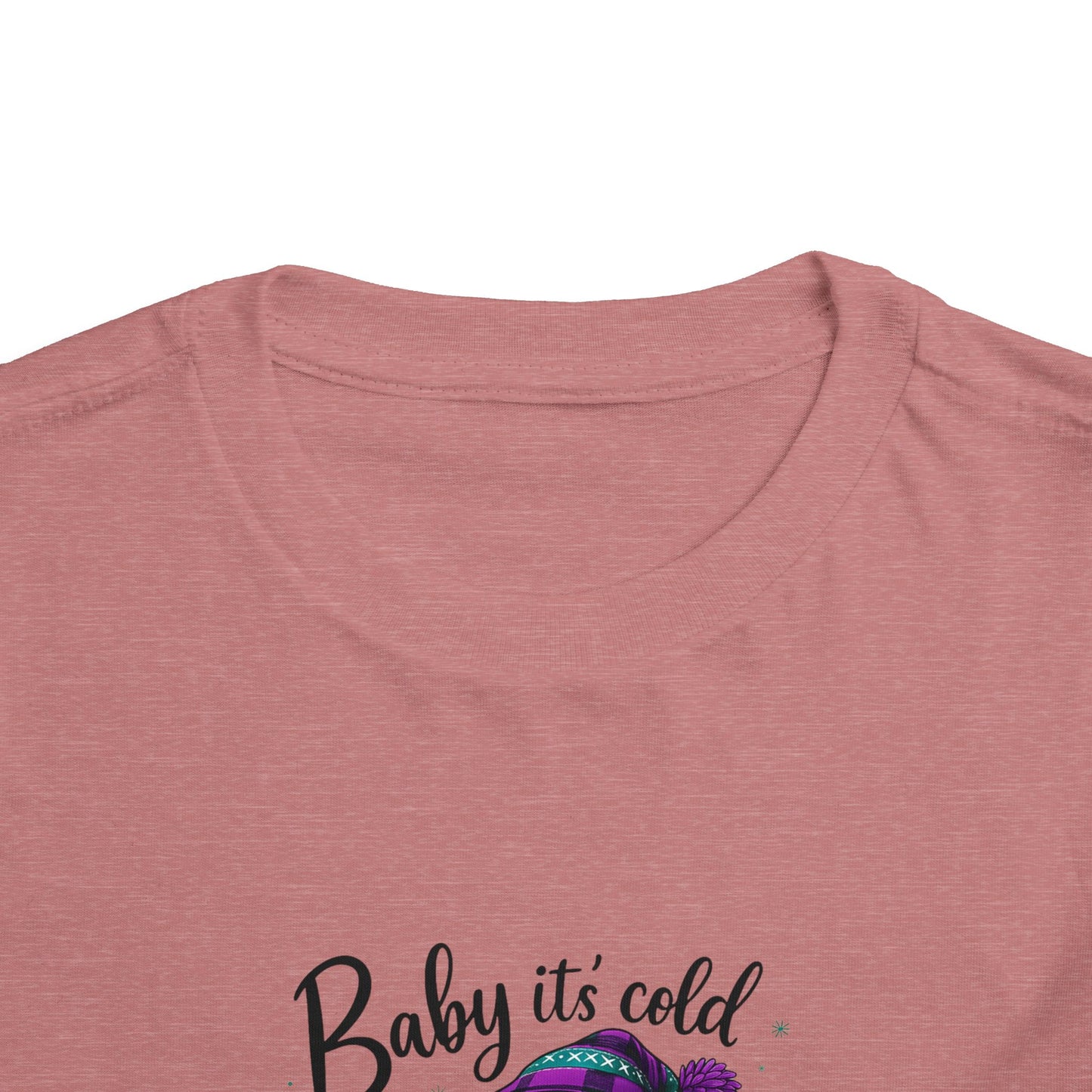 Baby It's Cold Outside Snowman Toddler Christmas Tee