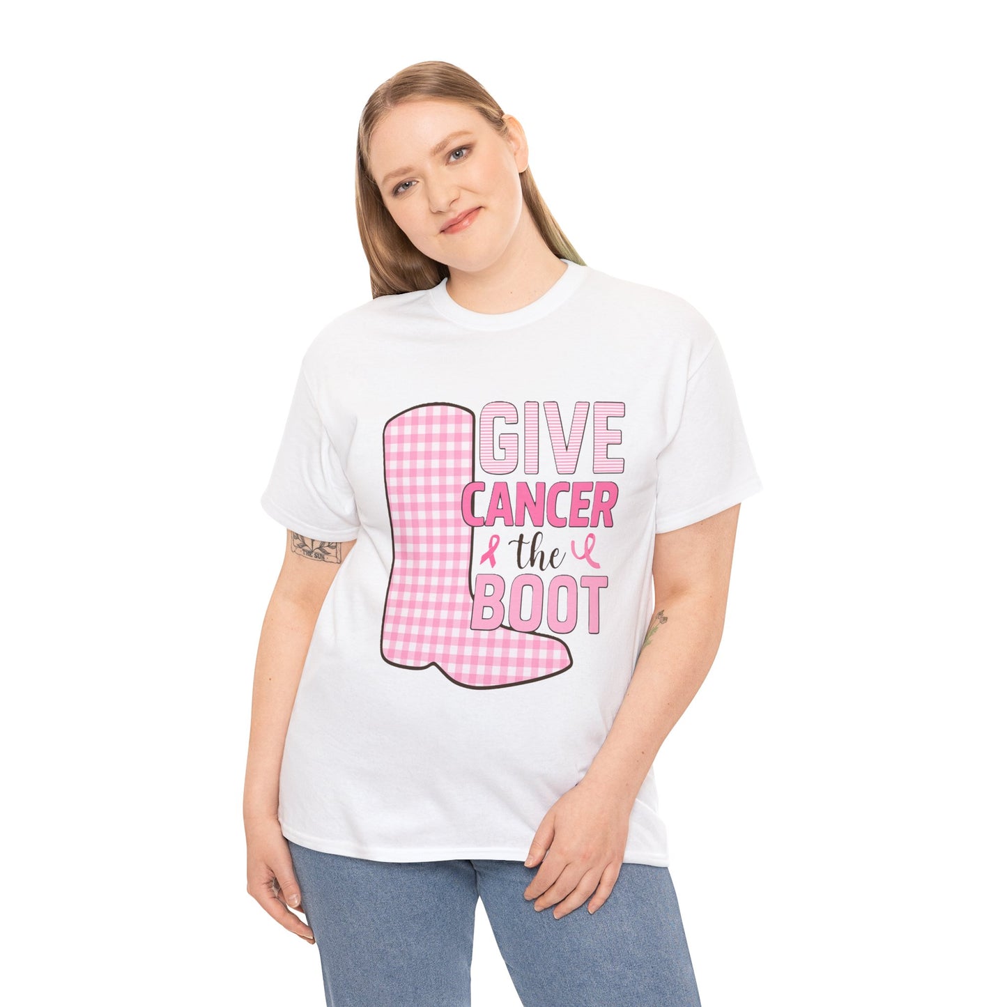 Give Cancer the Boot - Breast Cancer Awareness Tee