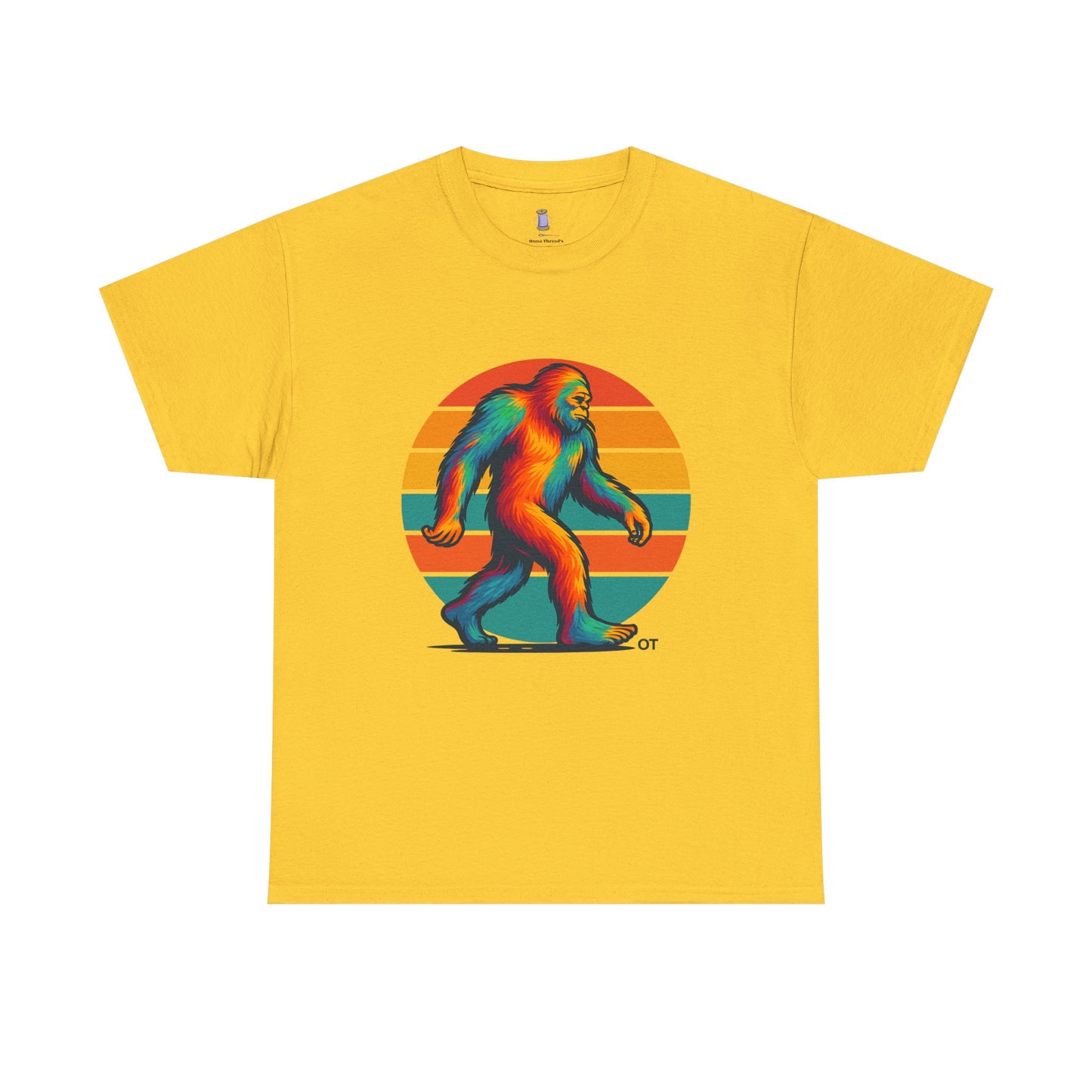 Colorful Bigfoot Unisex T-Shirt, Fun Graphic Tee for Nature Lovers, Perfect for Holidays, Festivals, Camping, Gifts