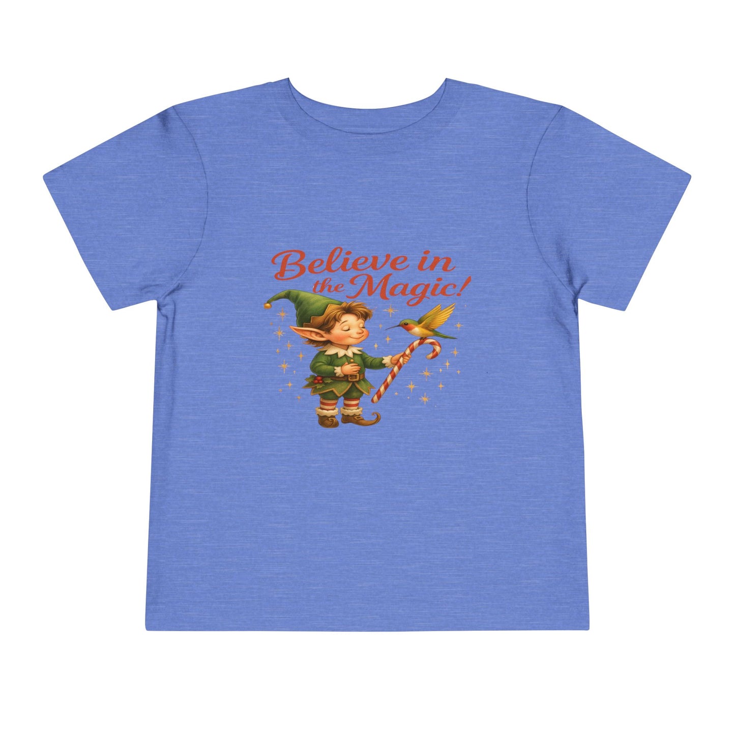 Elf & Hummingbird Christmas Tee - Believe in Magic!