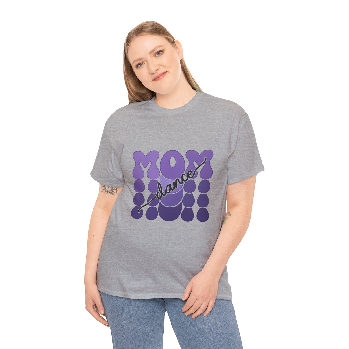 MOM Dance – Purple Letter Stage Spirit Tee