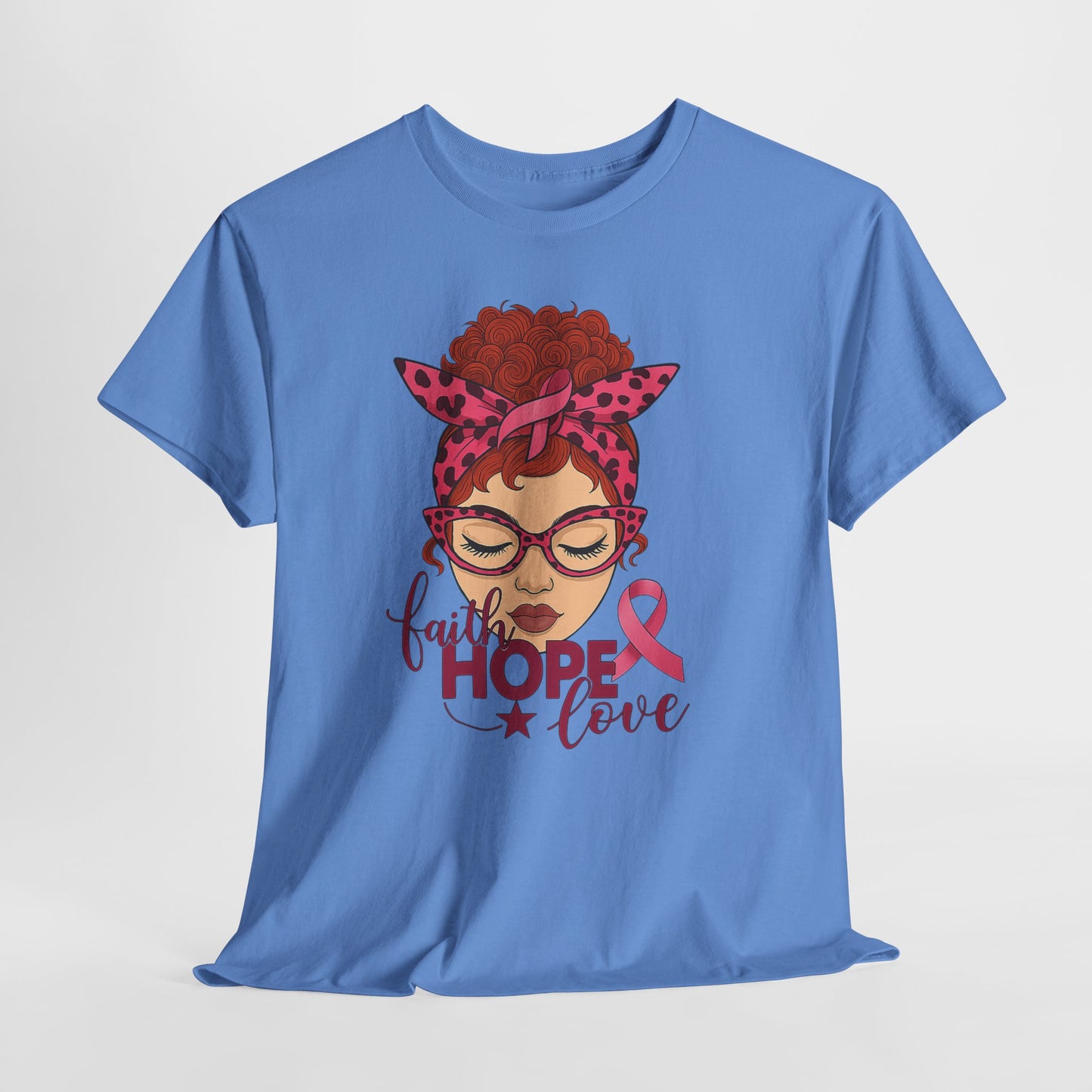 Hope, Faith & Love: Pink Ribbon Awareness Tee