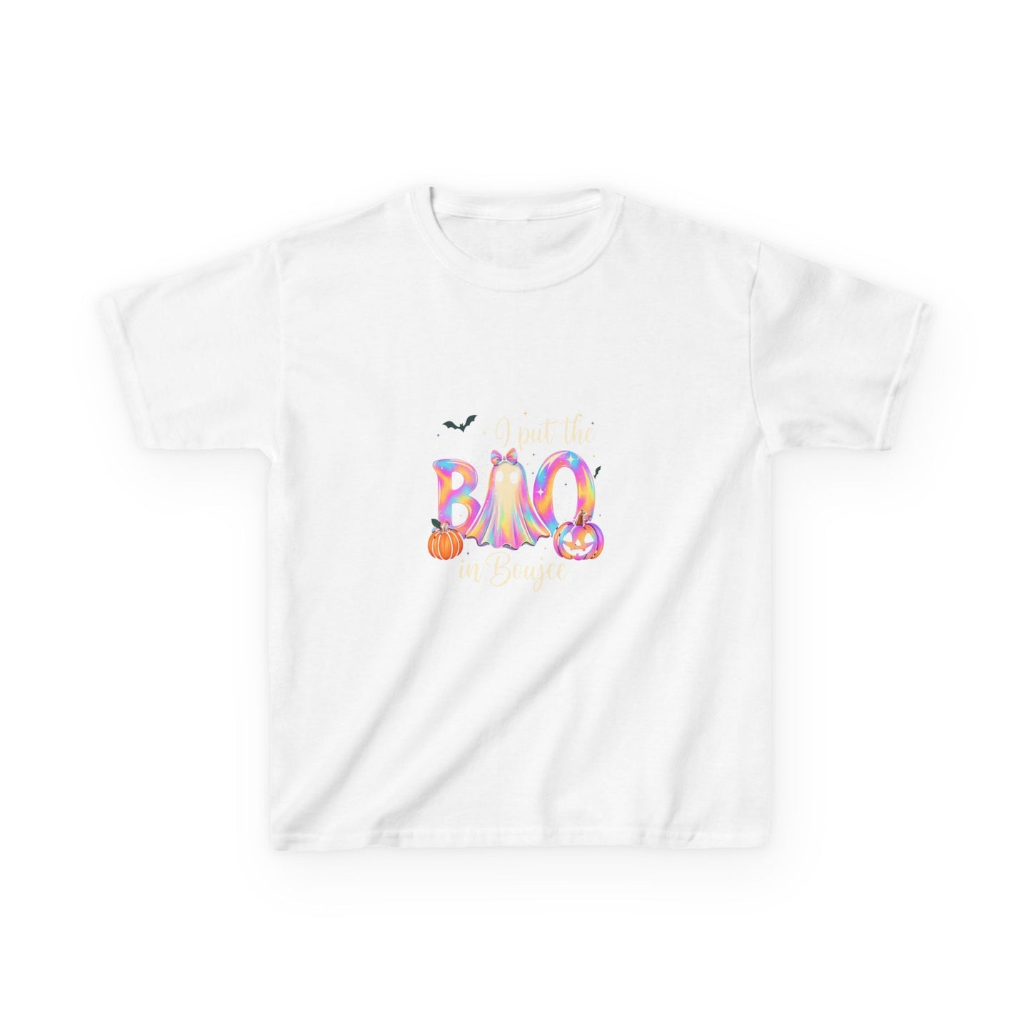 Boo-jee Halloween Tee - Rainbow Ghost & Pumpkins