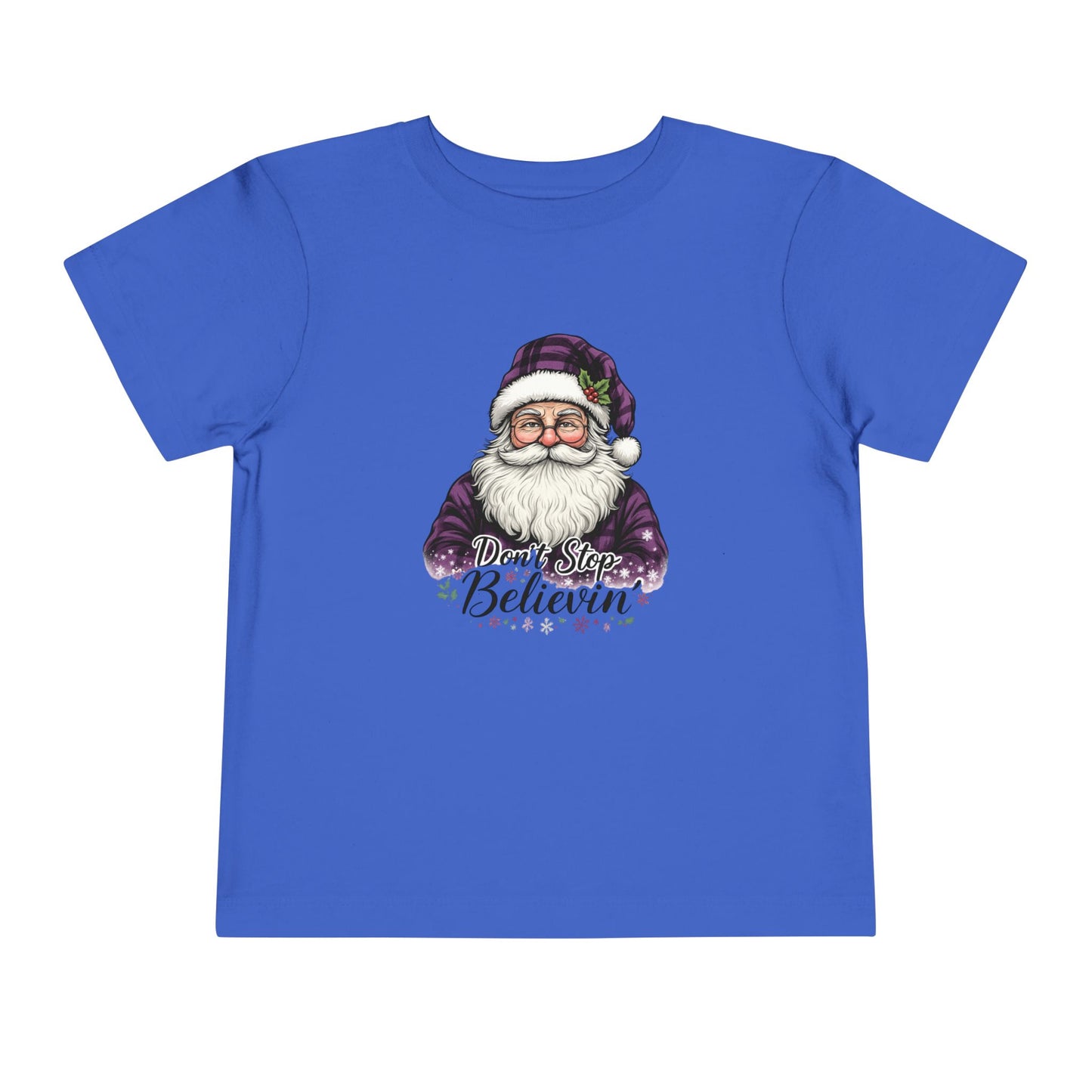 Santa's 'Don't Stop Believin' Toddler Christmas Tee