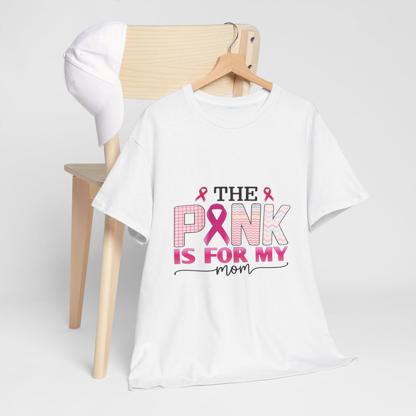 Pink Is For My Mom Breast Cancer Awareness Tee