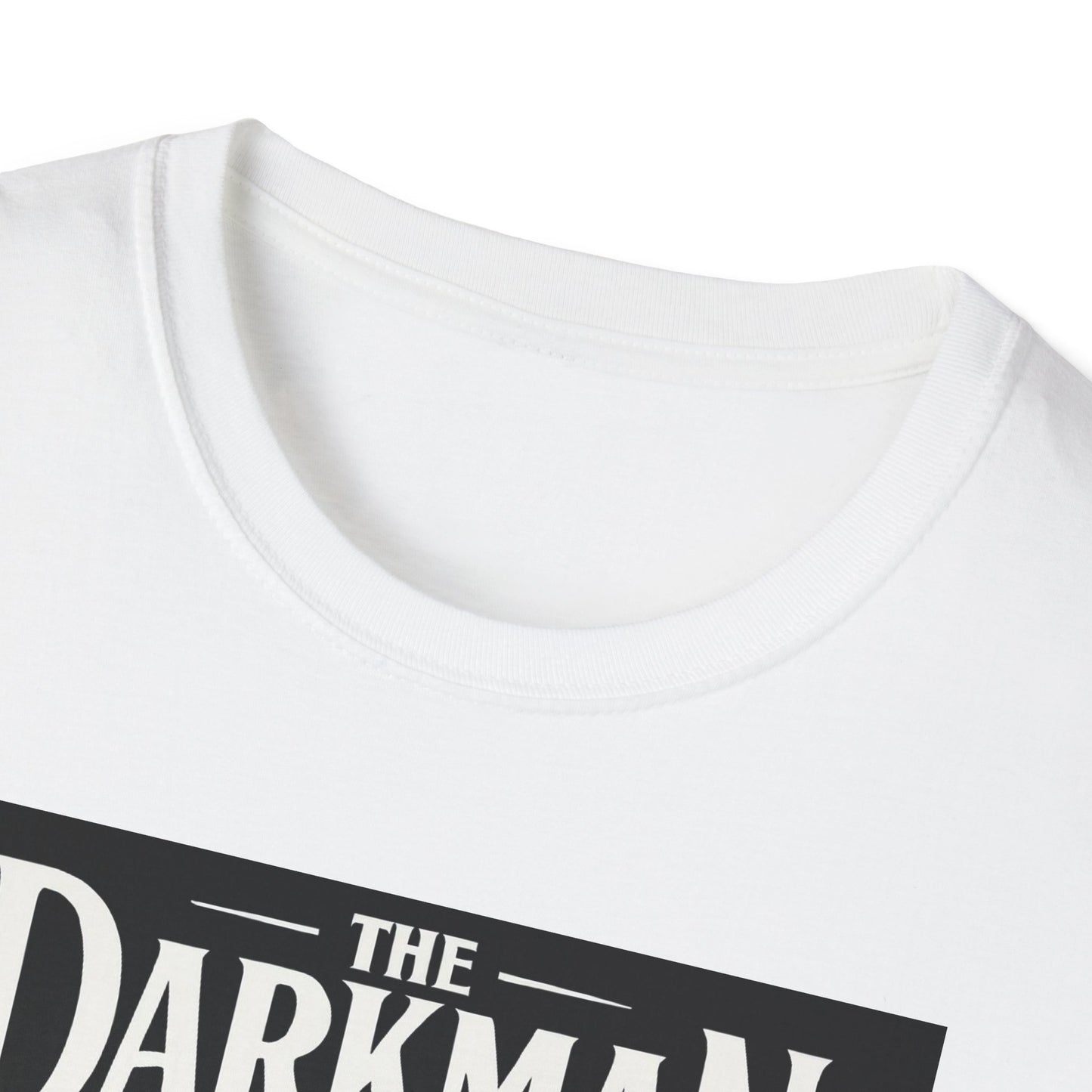 Darkman Graphic T-Shirt, Unisex Softstyle Tee, Edgy Apparel, Casual Wear, Halloween Costume, Gift for Him/Her