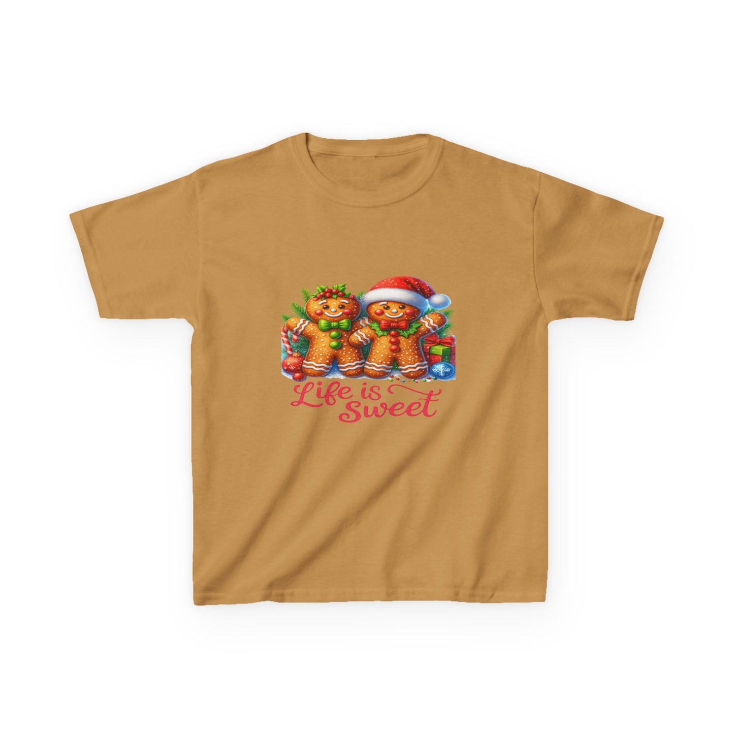 Gingerbread Dino Christmas Tee - Life is Sweet!