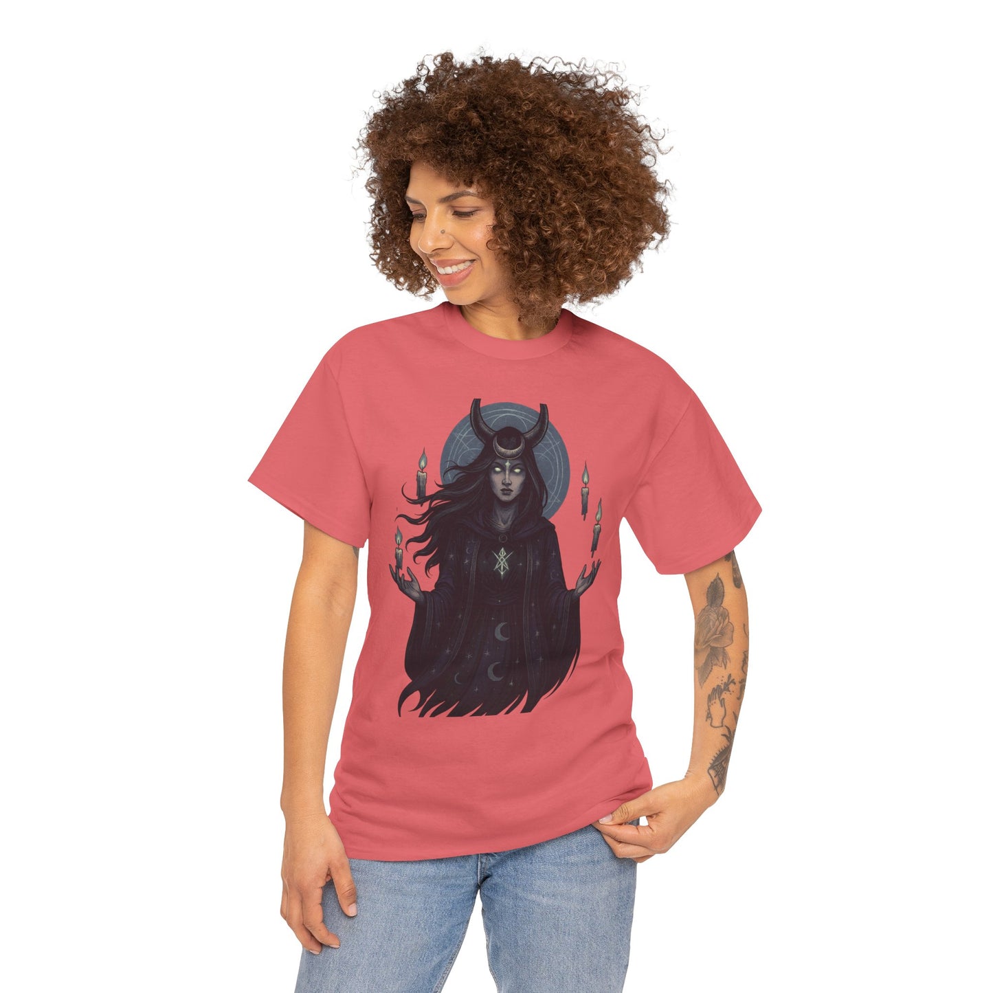 Moonlit Sorceress – Enchanted Candlelight Tee