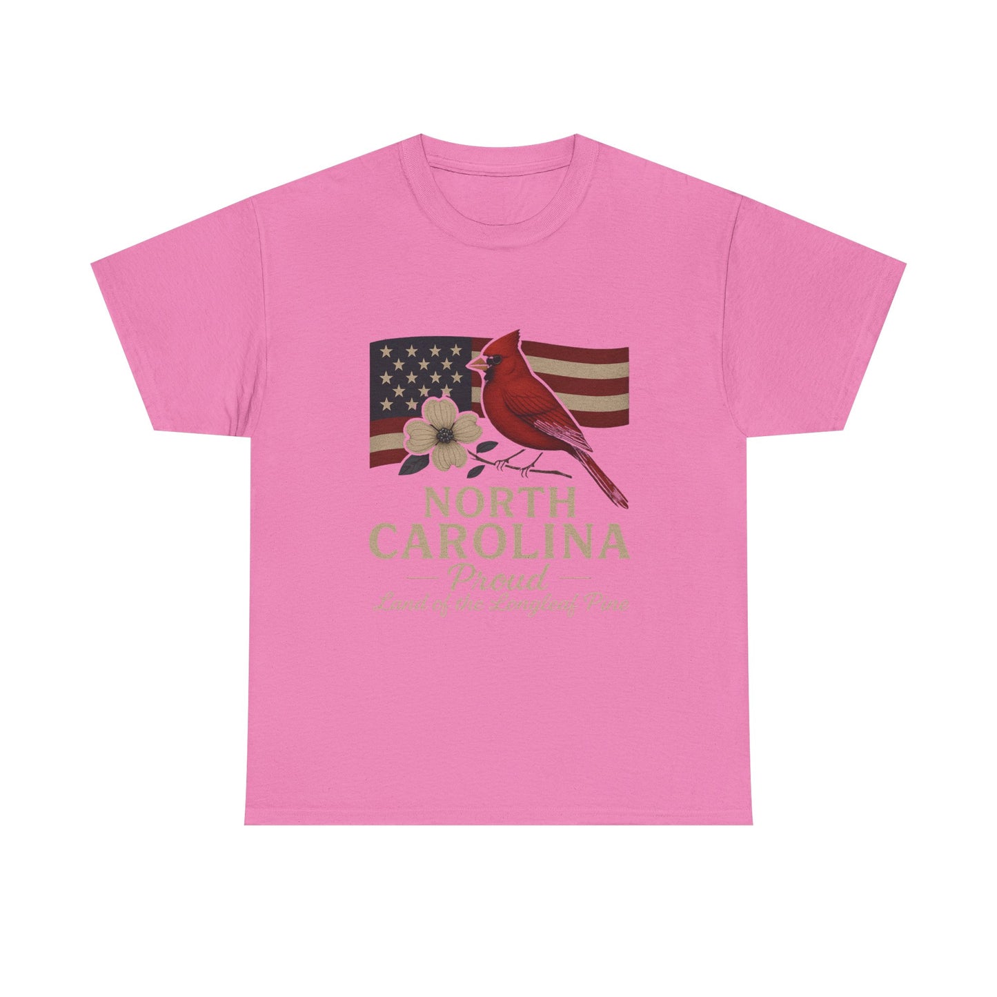 NC Pride: Cardinal, Dogwood & State Flag Tee