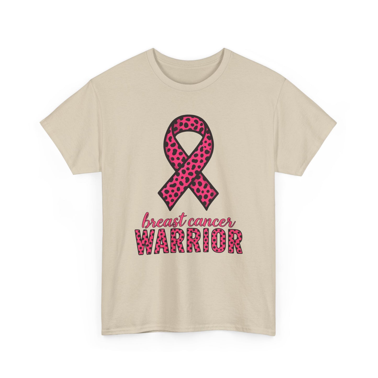 Pink Leopard Ribbon Breast Cancer Awareness Tee