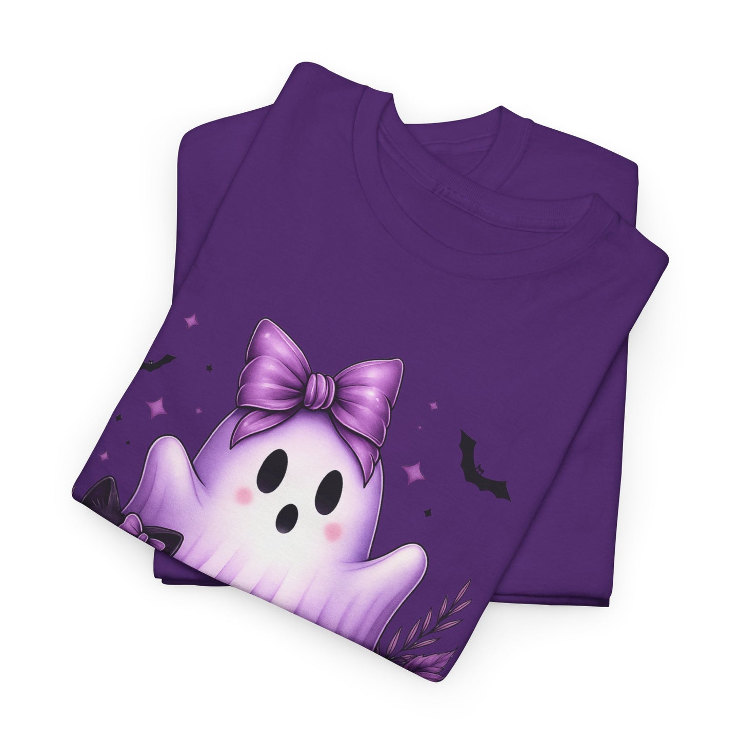 Pastel Halloween Ghost Cat Tee