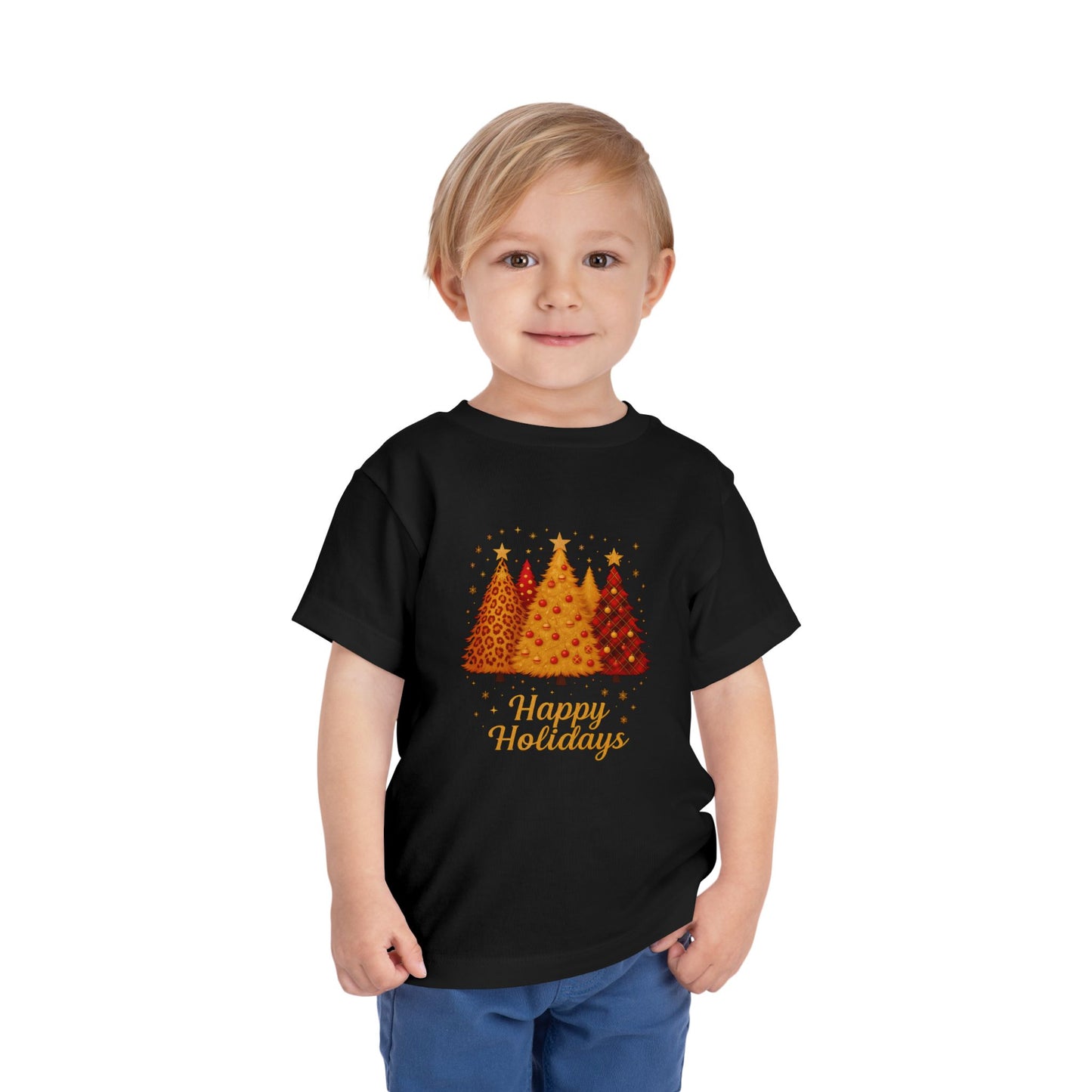 Happy Holidays Christmas Tree Toddler Tee