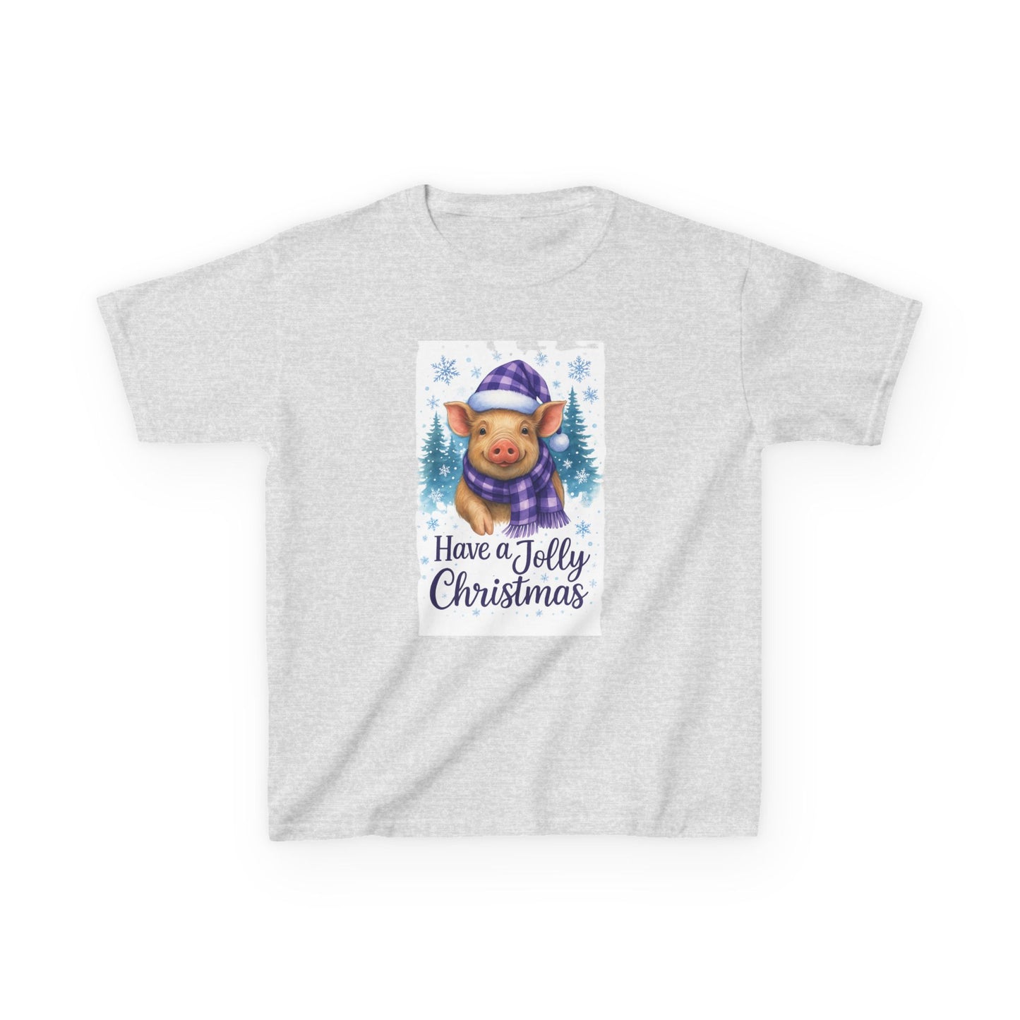 Jolly Pig Christmas Tee - Kids Holiday Shirt