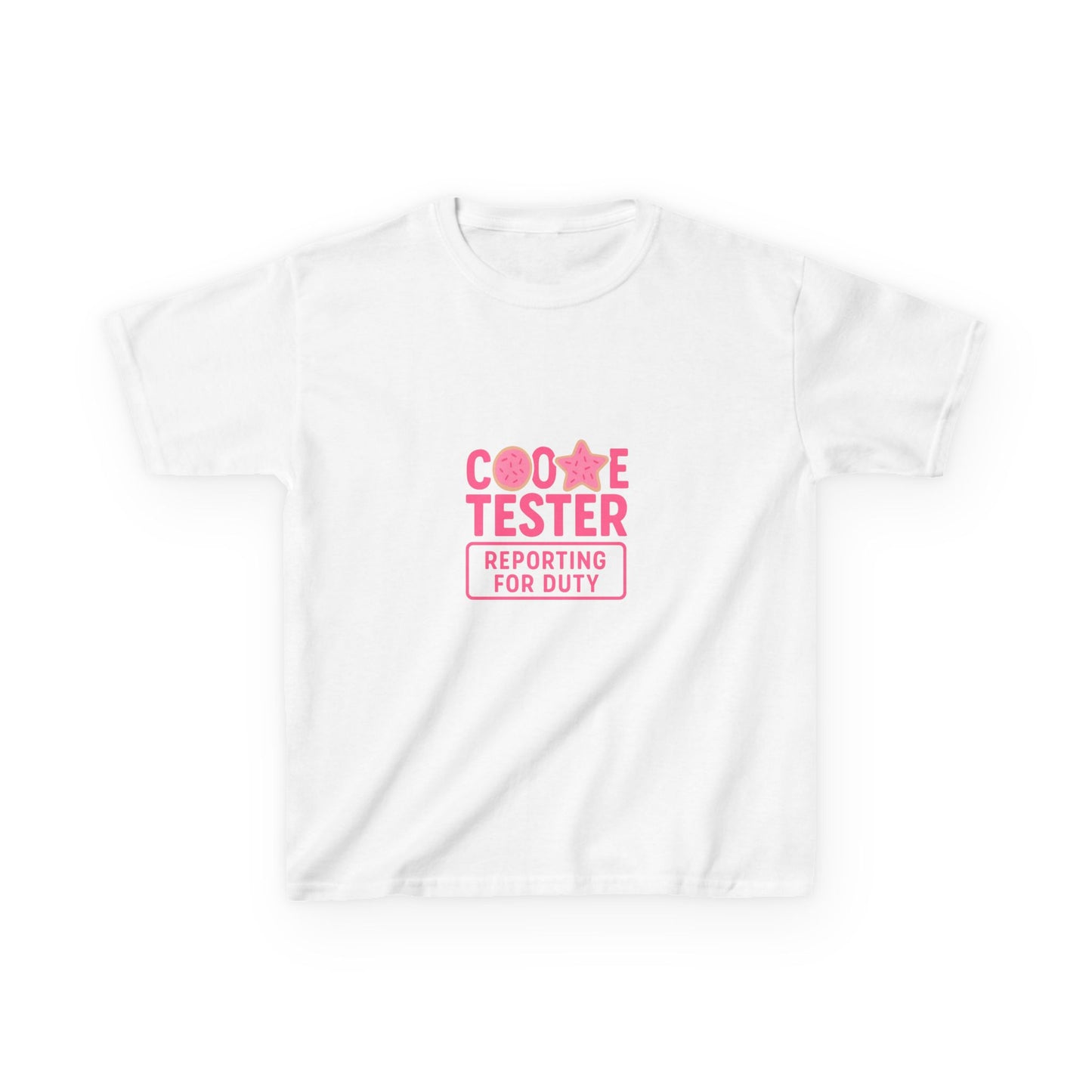Cookie Tester Dino Christmas Tee - Kids Holiday Shirt