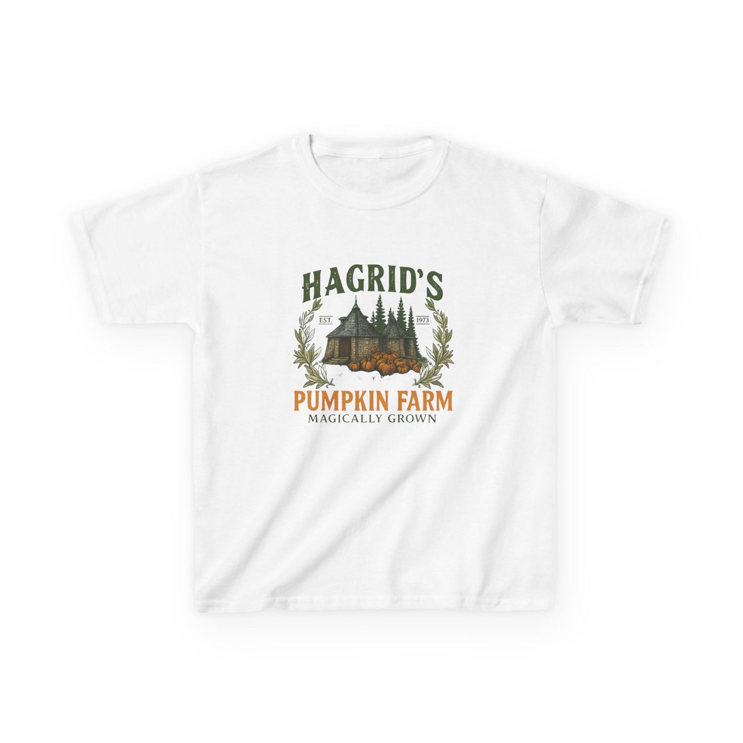 Hagrid's Pumpkin Farm Kids Tee - Christmas Dinosaur