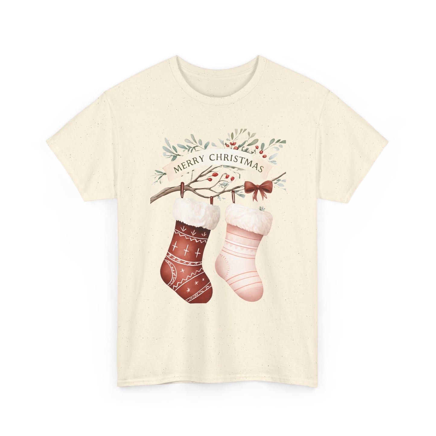 Watercolor Christmas Stocking Tee - Hope & Love