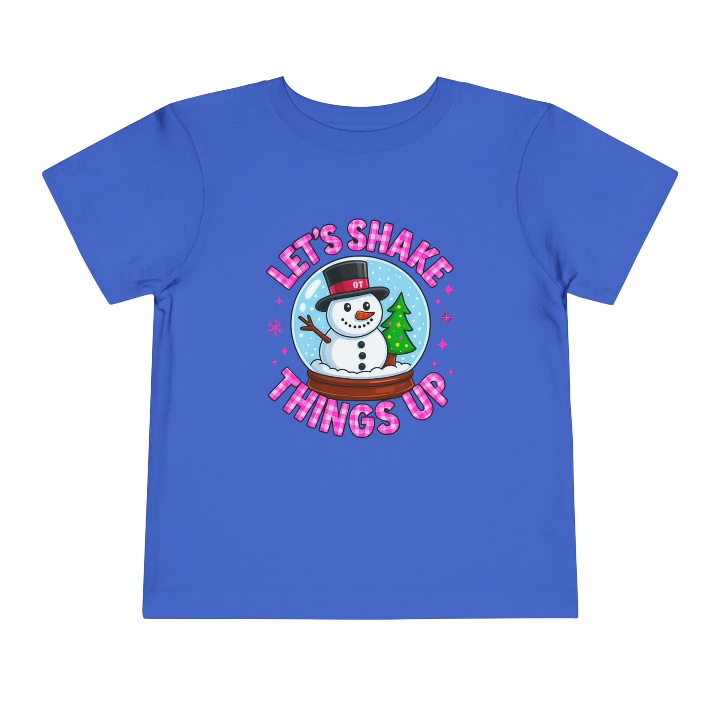 Let's Shake Things Up! Snow Globe Toddler Christmas Tee
