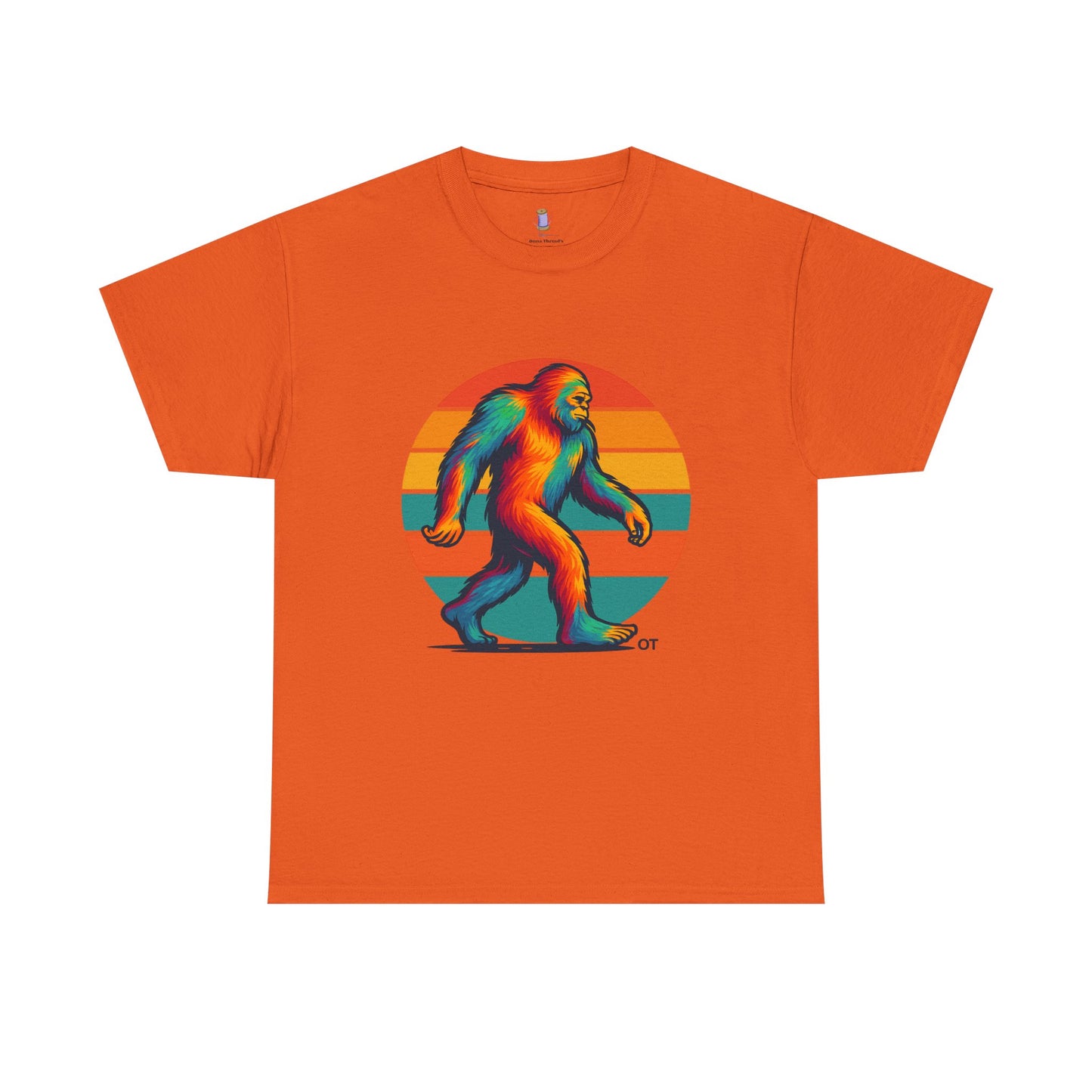 Colorful Bigfoot Unisex T-Shirt, Fun Graphic Tee for Nature Lovers, Perfect for Holidays, Festivals, Camping, Gifts