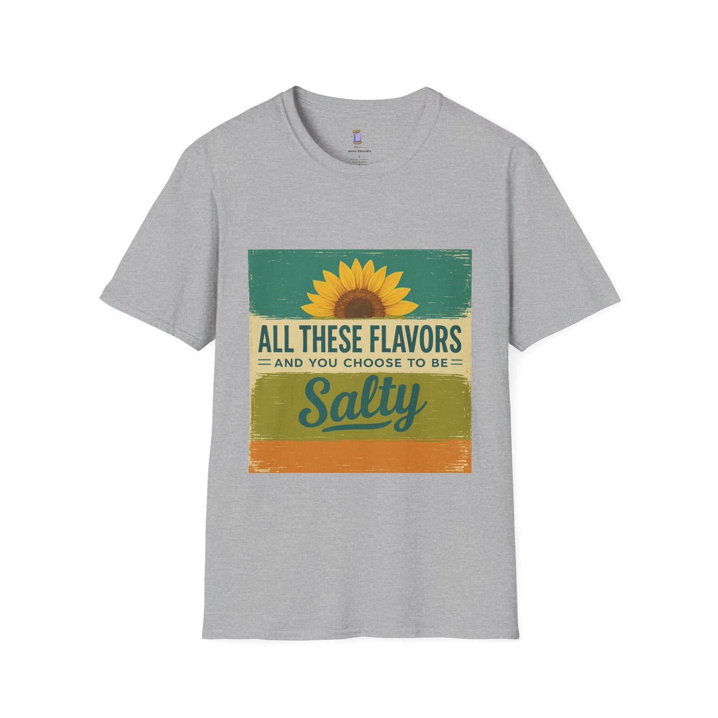 Sunflower Salty T-Shirt: Unisex Softstyle Tee for Sunshine Lovers, Casual Wear, Birthday Gift, Summer Vibes, Relaxed Style