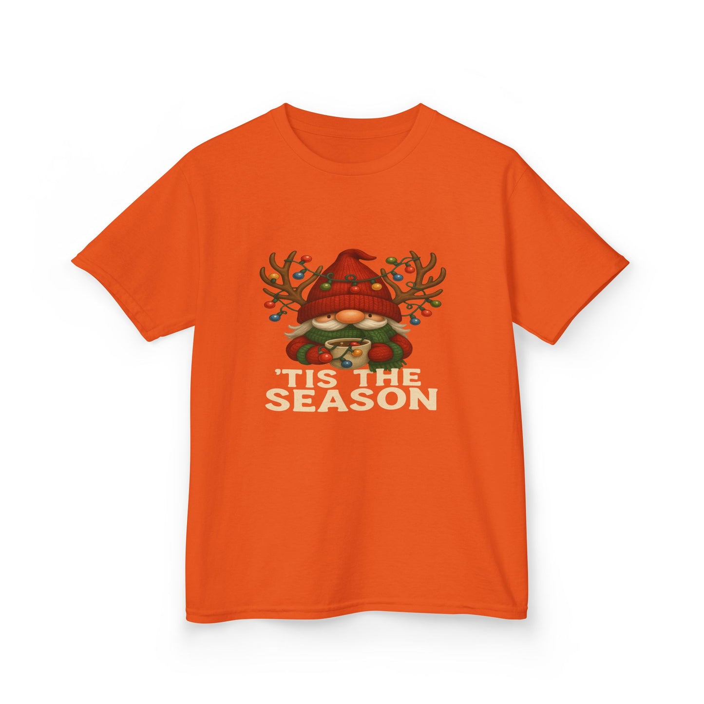 Gnome Dino 'Tis The Season Kids Christmas Tee