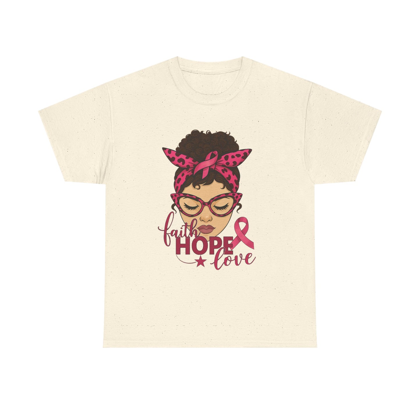 Hope, Faith, Love: Breast Cancer Awareness Tee