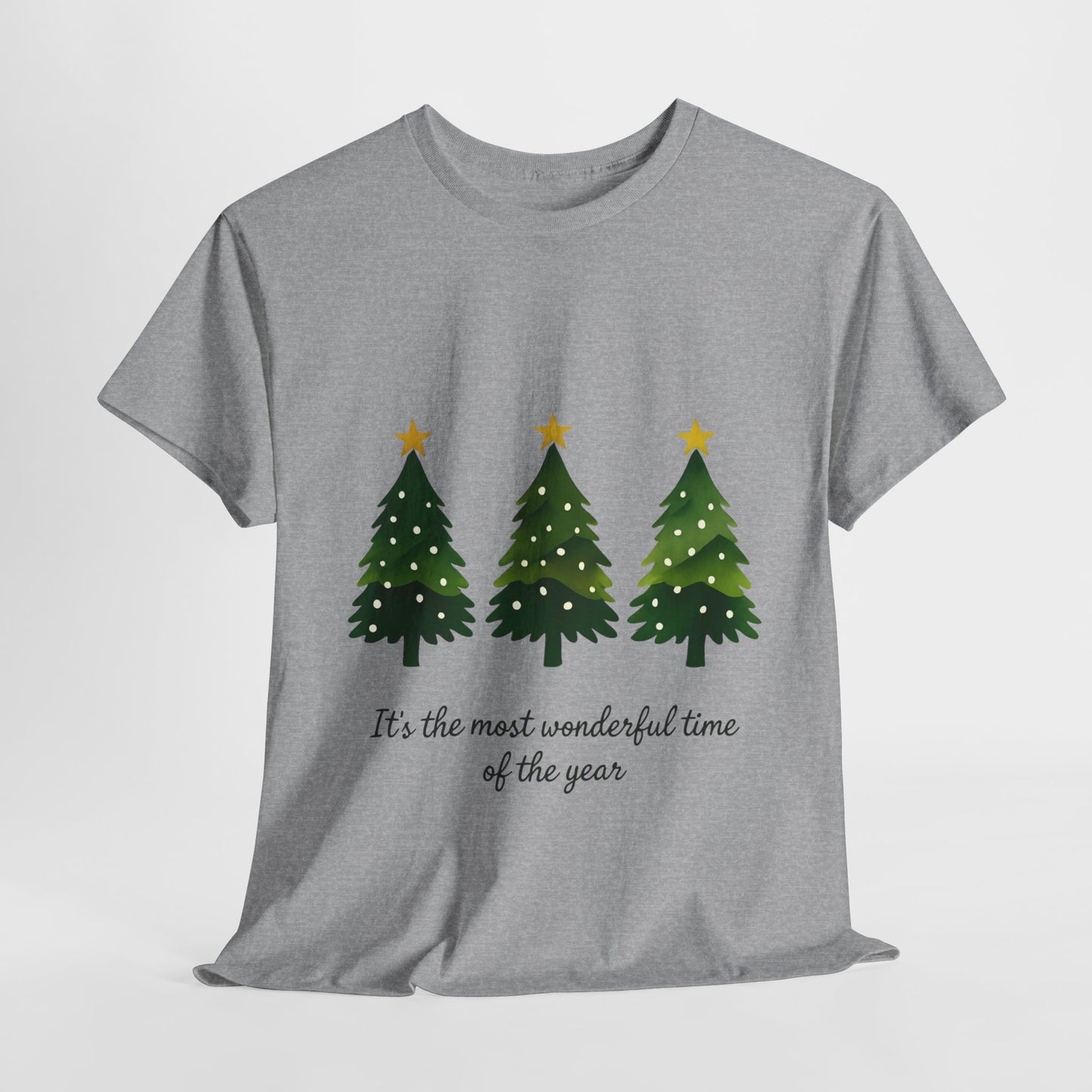 Christmas Tee - Festive Watercolor Trees Holiday Shirt