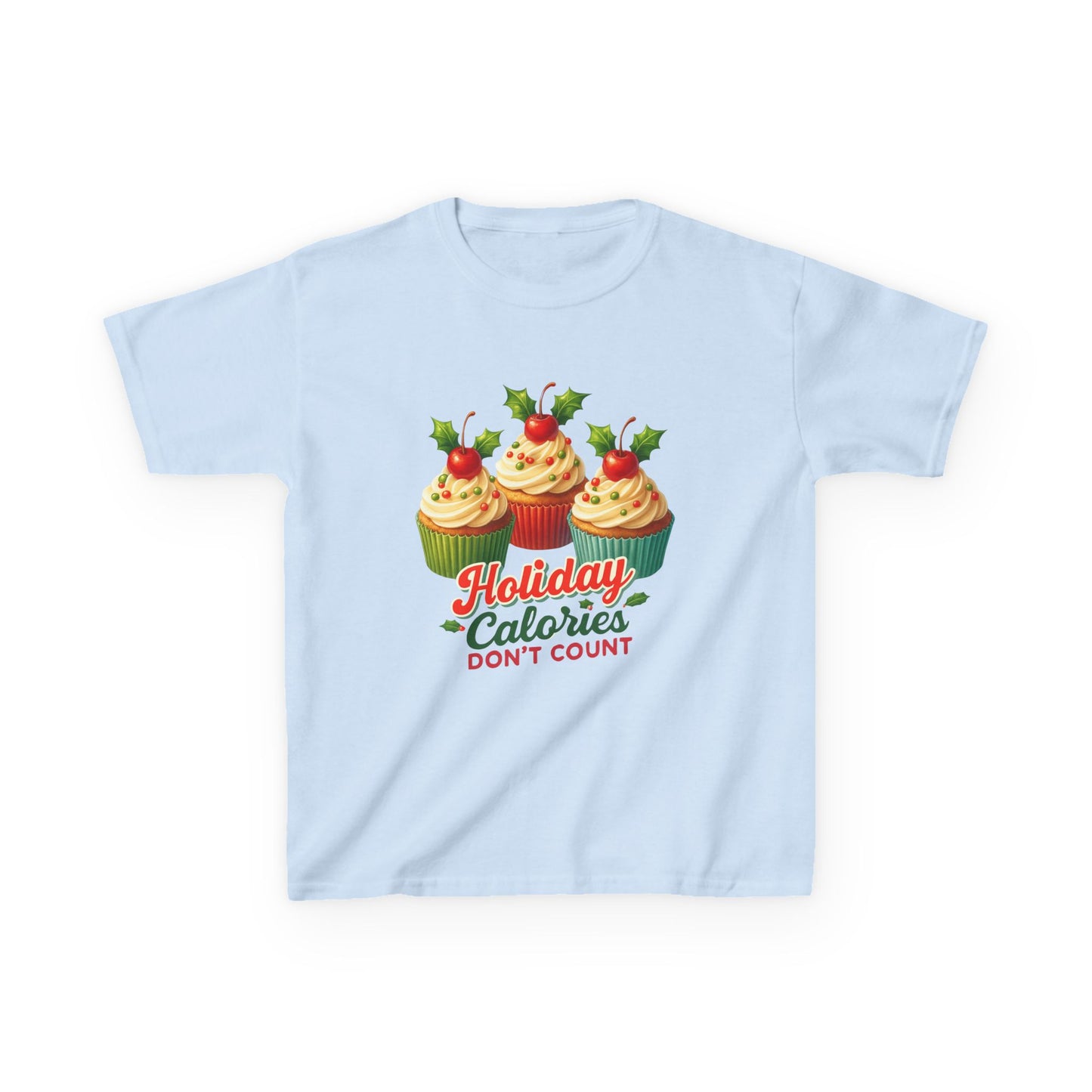 Holiday Cupcake Dino Tee - Christmas Fun!
