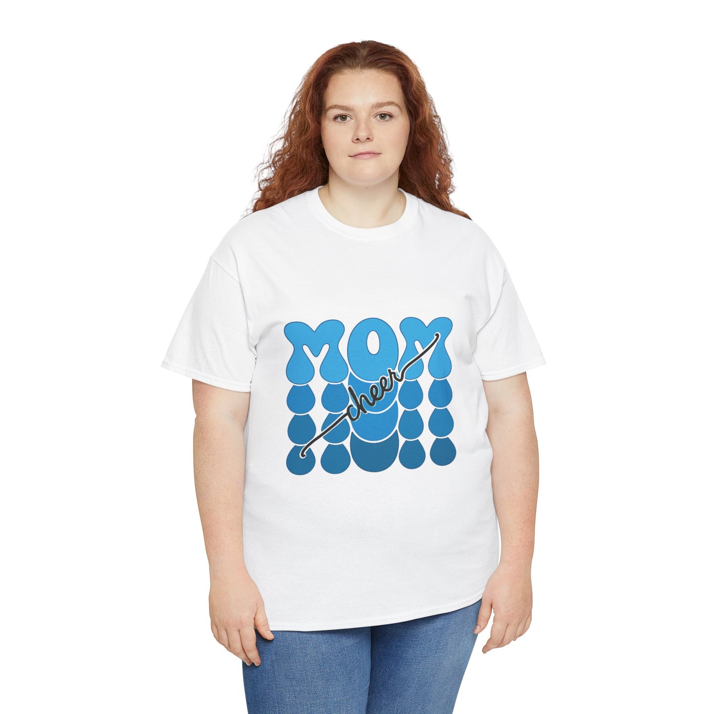 Blue Mom Cheer T-Shirt