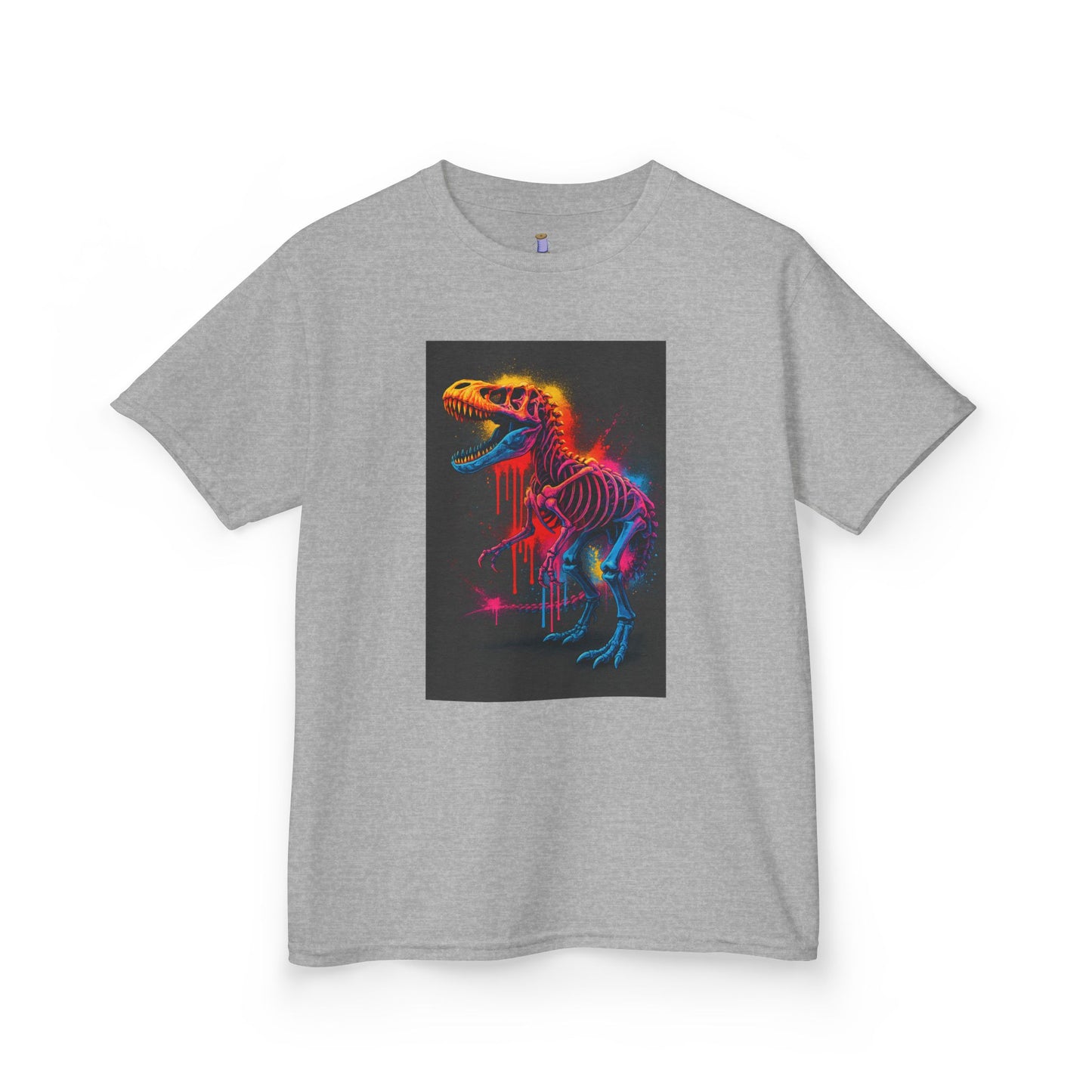 Kids Dinosaur Glow Tee, Fun Kids T-Shirt, Dino Shirt for Kids, Birthday Gift, Unique Kids Clothing, Animal Lover Apparel