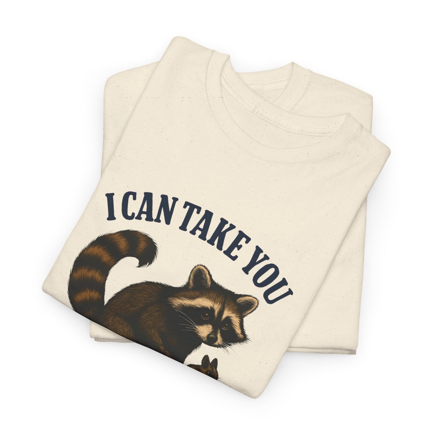 Cotton Tee Vintage Raccoon Bicycle Graphic Shirt