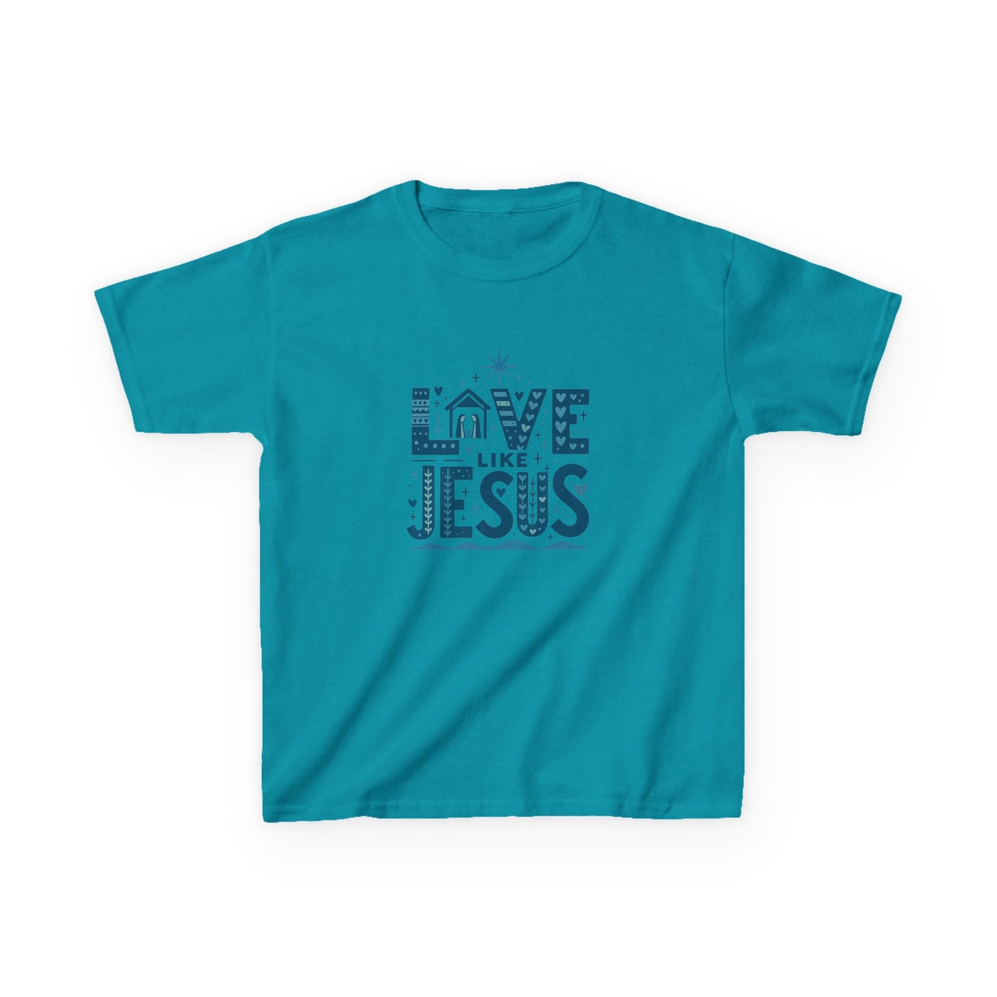 Love Like Jesus Christmas Dinosaur Tee