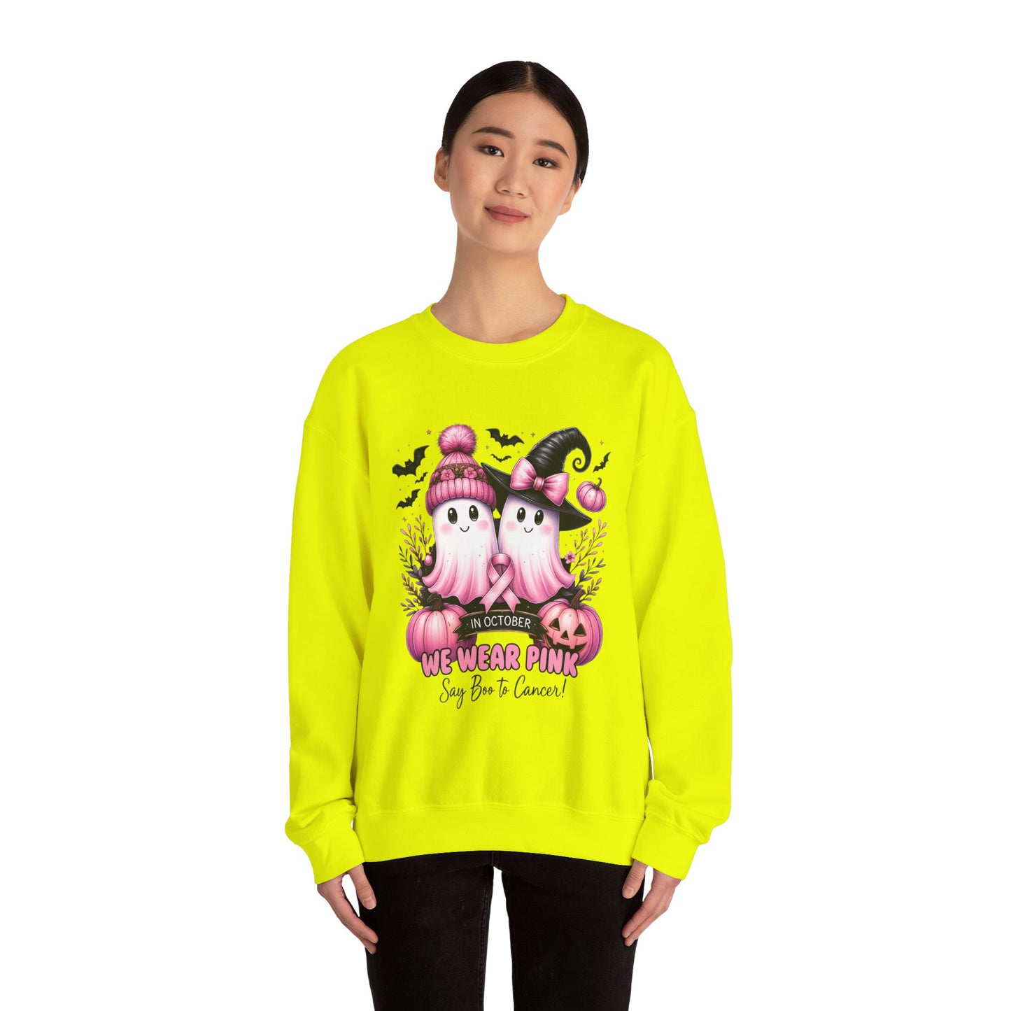 Boo-tiful Breast Cancer Awareness Halloween Crewneck