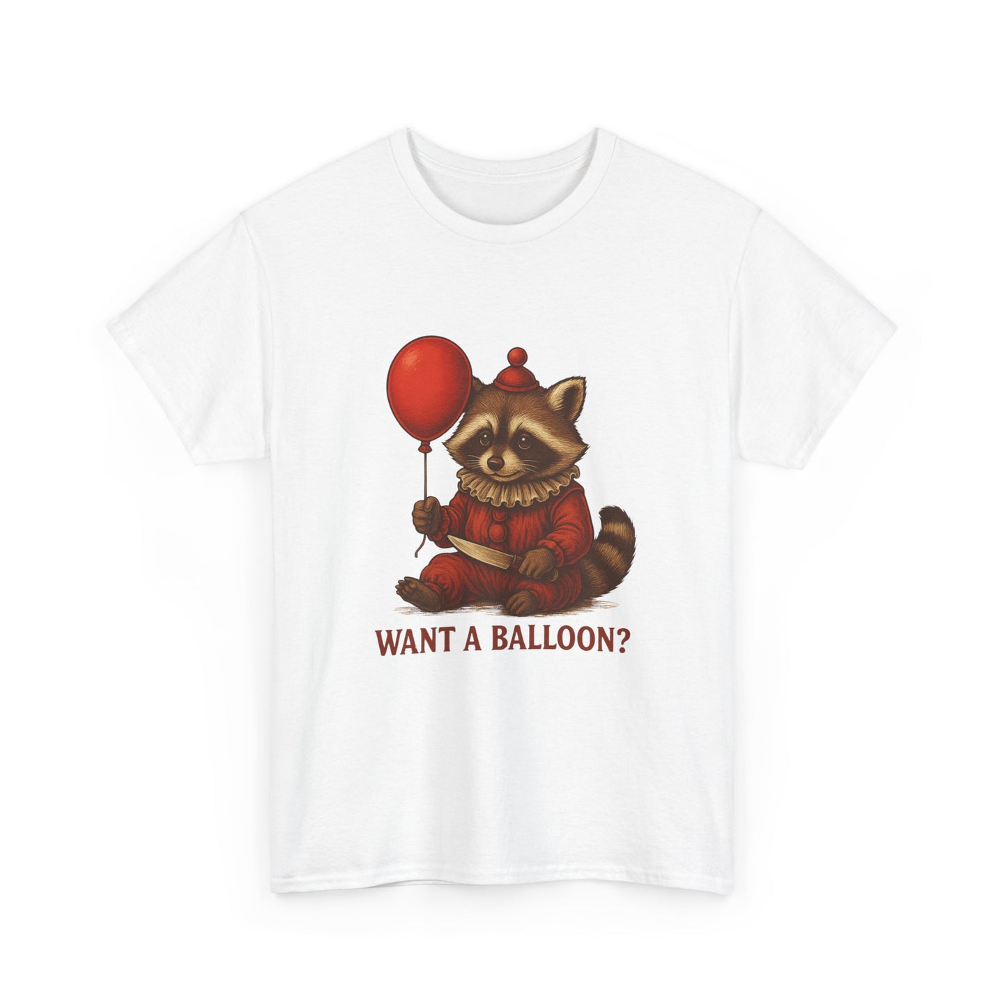 Clown Raccoon Halloween Tee