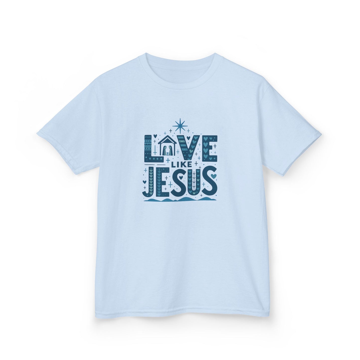 Love Like Jesus Christmas Dinosaur Tee