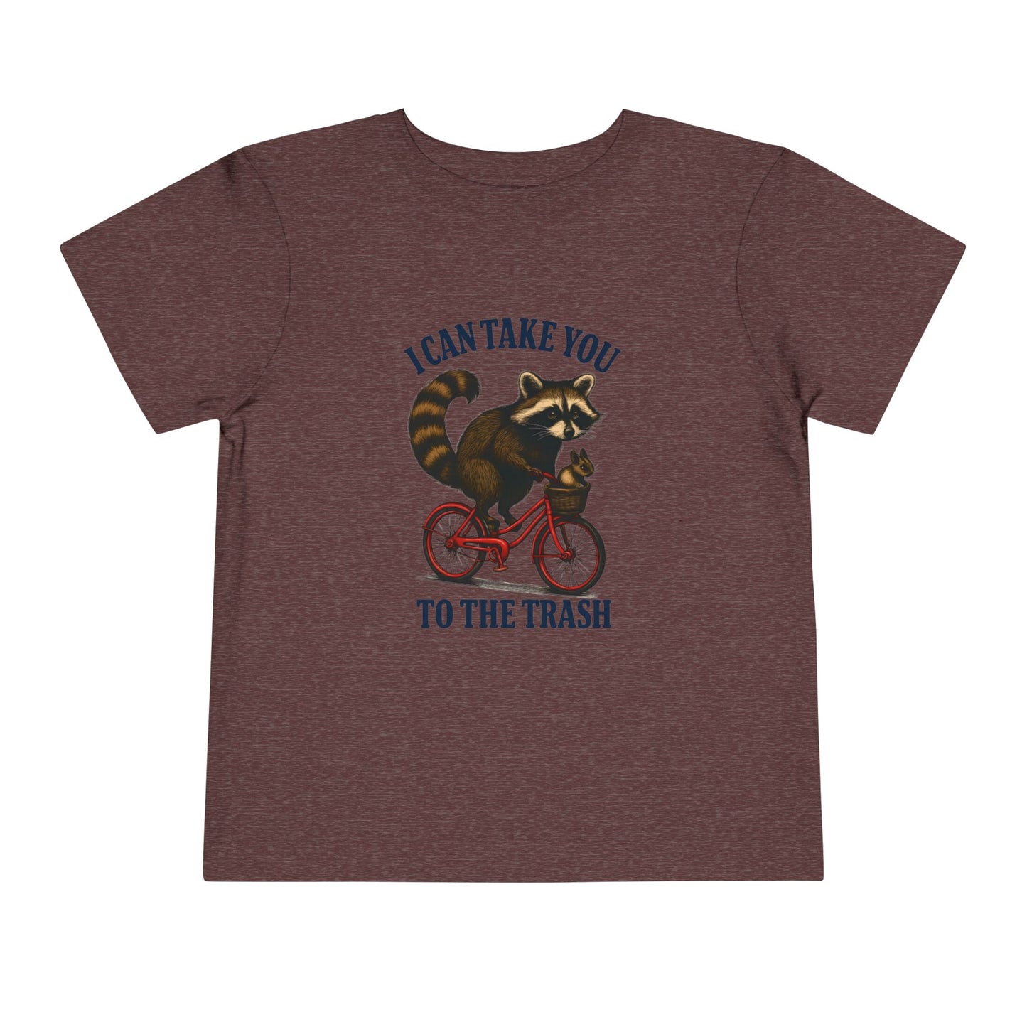Raccoon Bike Ride Toddler Christmas Tee