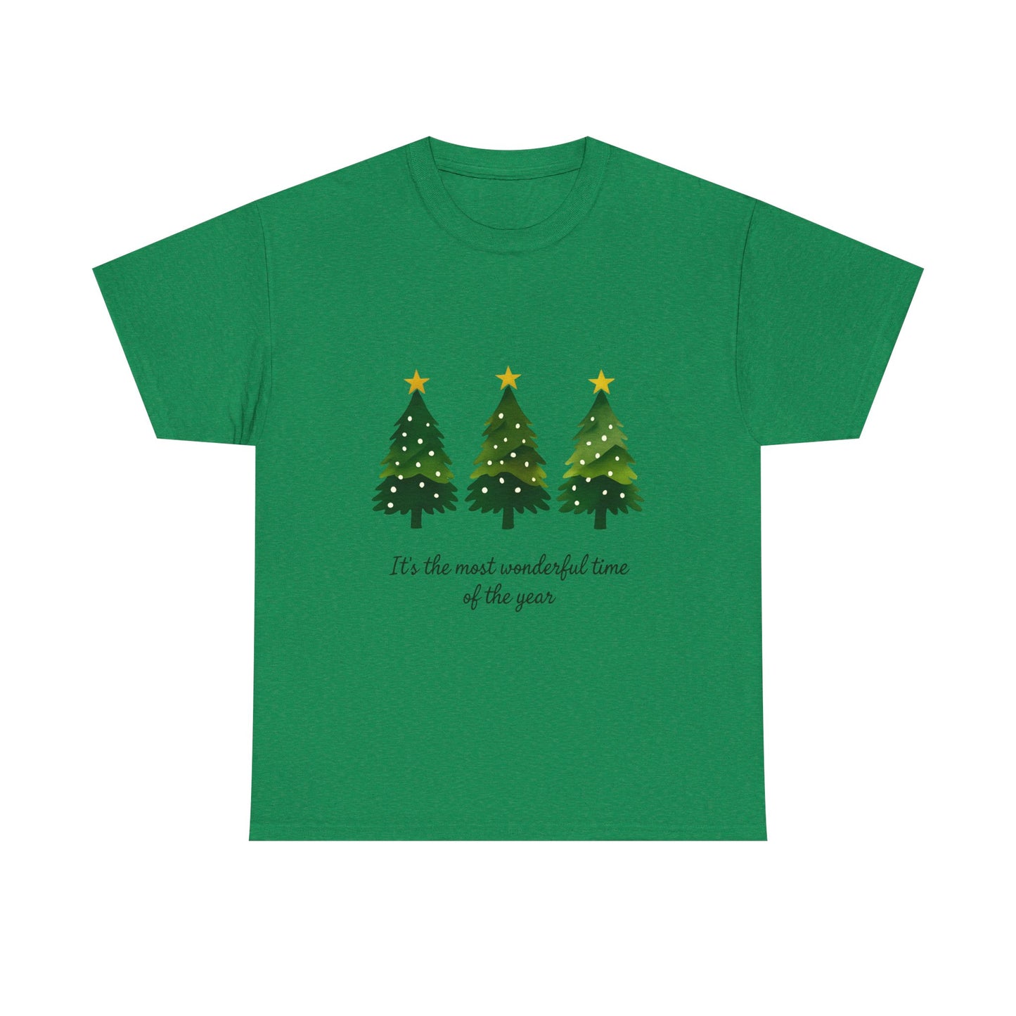 Christmas Tee - Festive Watercolor Trees Holiday Shirt