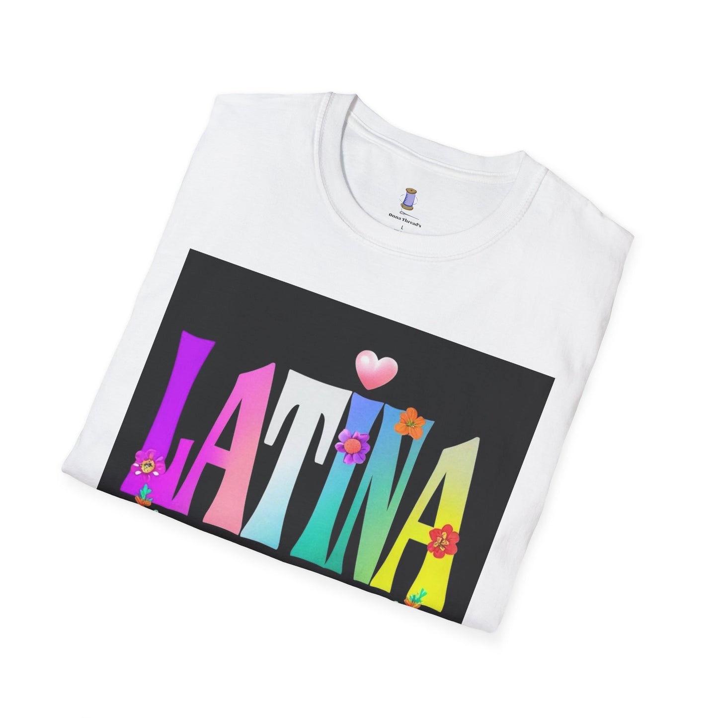 Colorful Latina Floral T-Shirt, Unisex Tee, Pride Shirt, Floral Graphic Tee, Gift for Her, Summer Style, Celebration Shirt