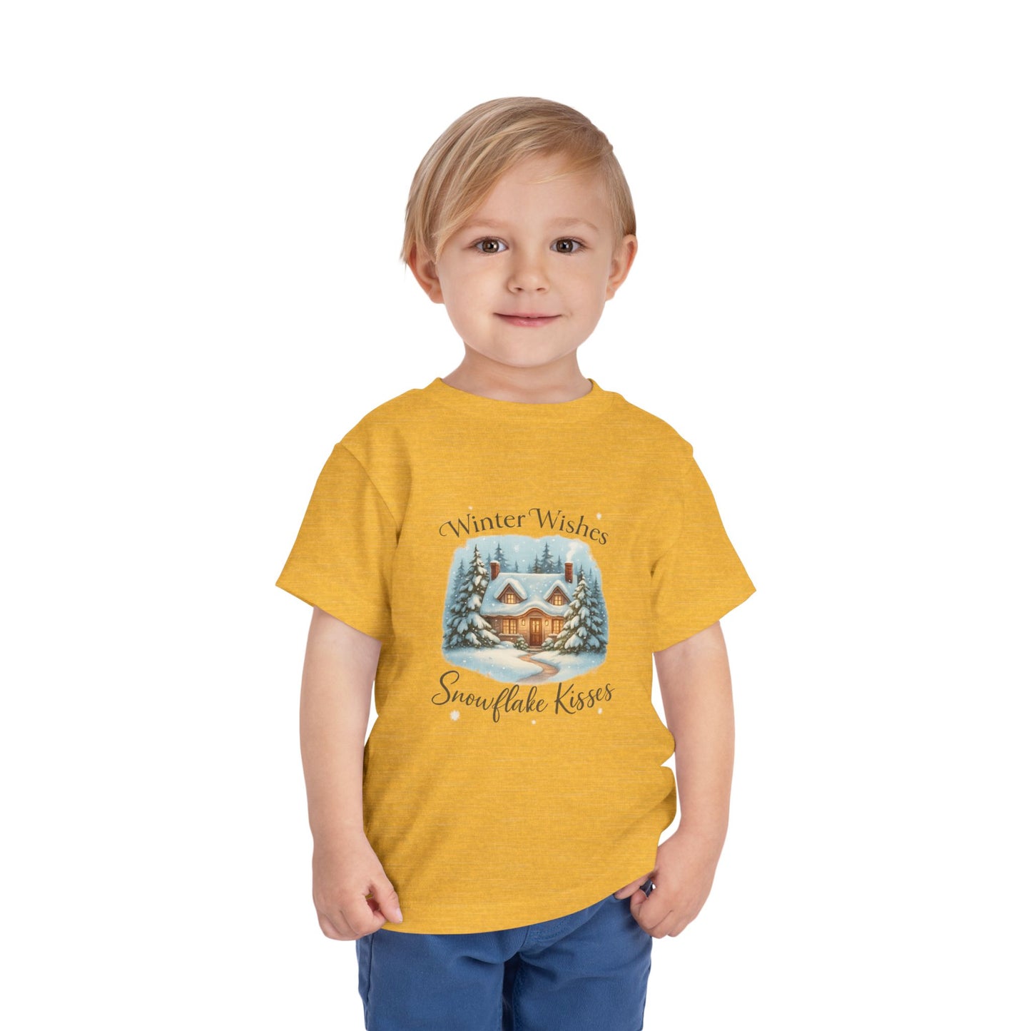 Winter Wishes Cottage Christmas Tee - Toddler Holiday
