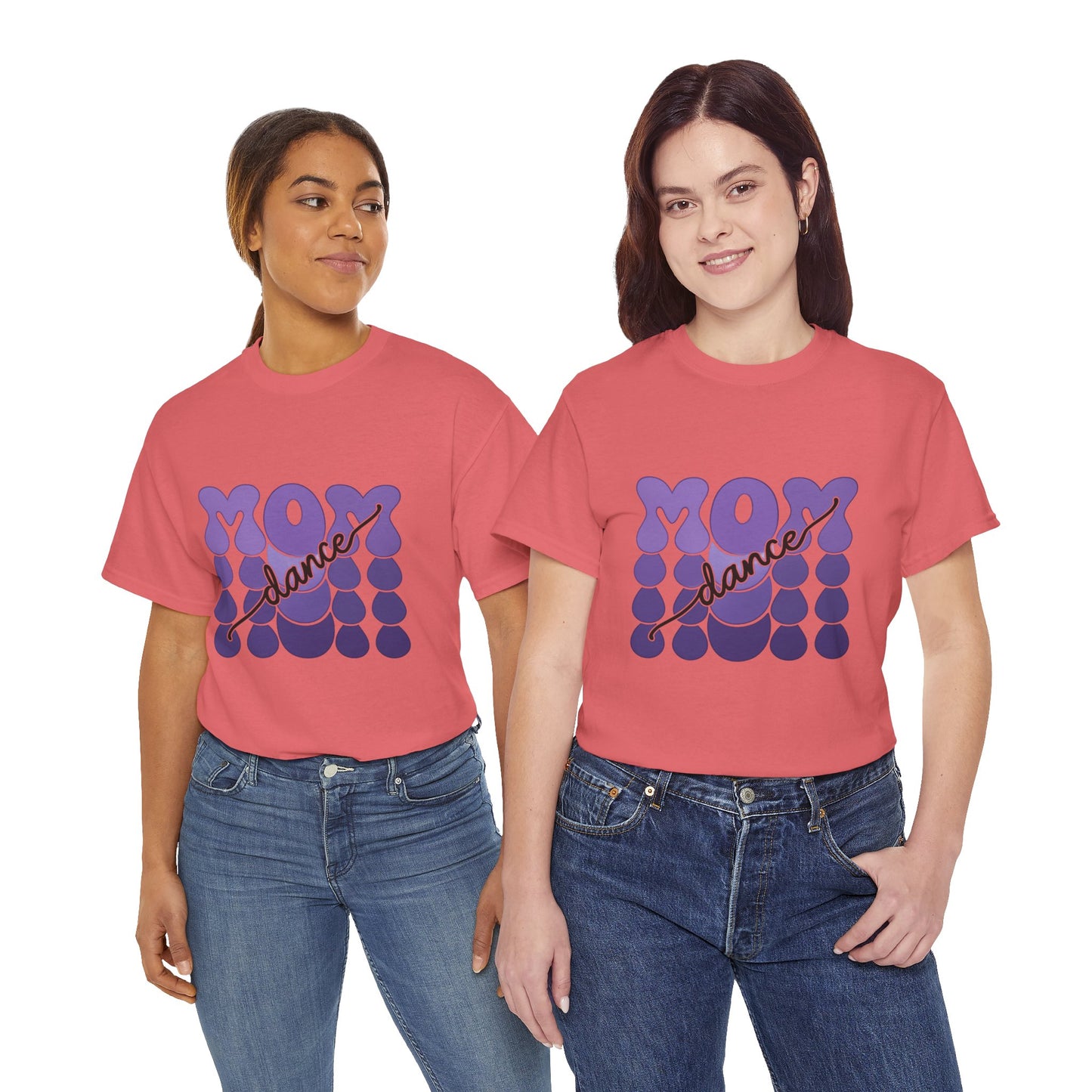 MOM Dance – Purple Letter Stage Spirit Tee