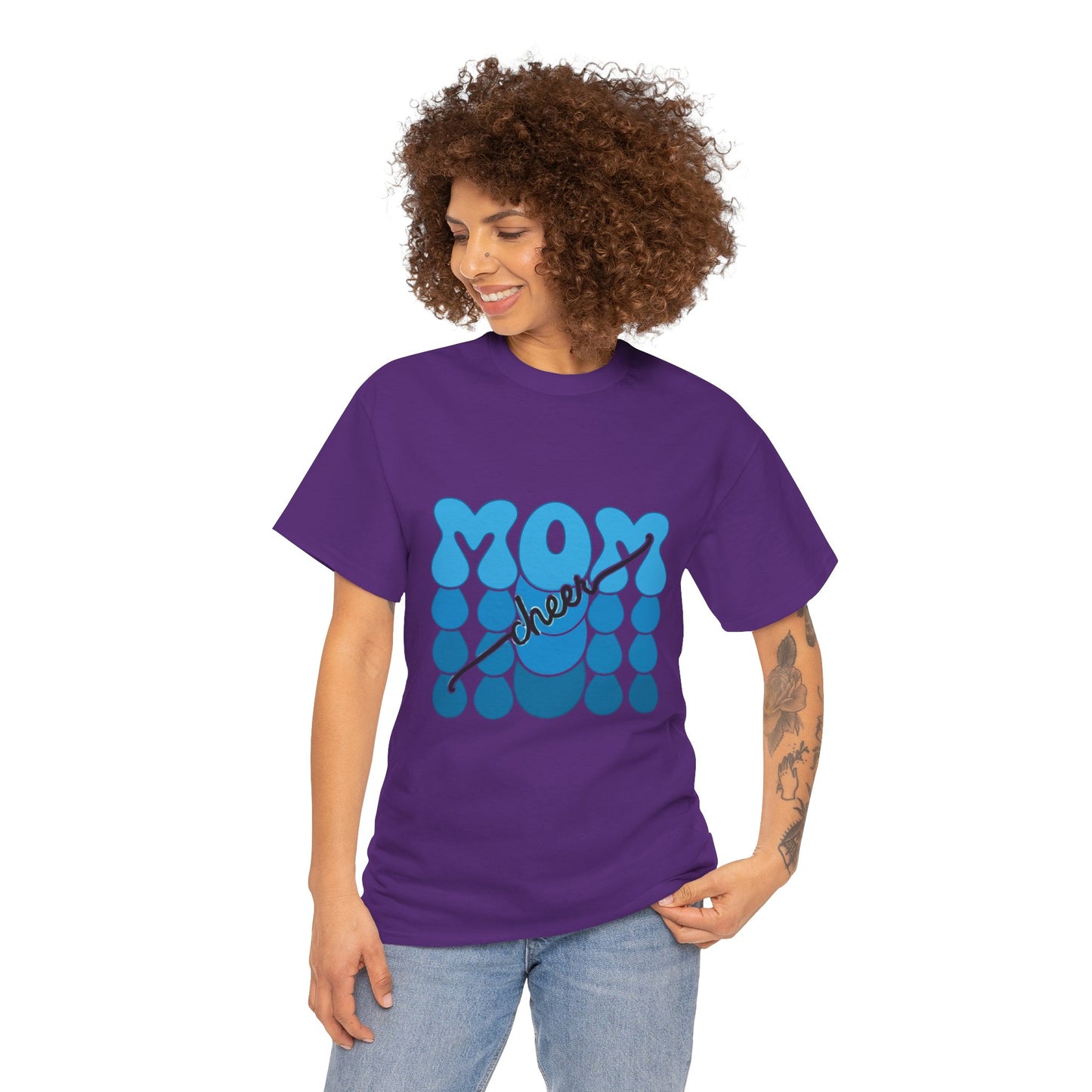 Blue Mom Cheer T-Shirt