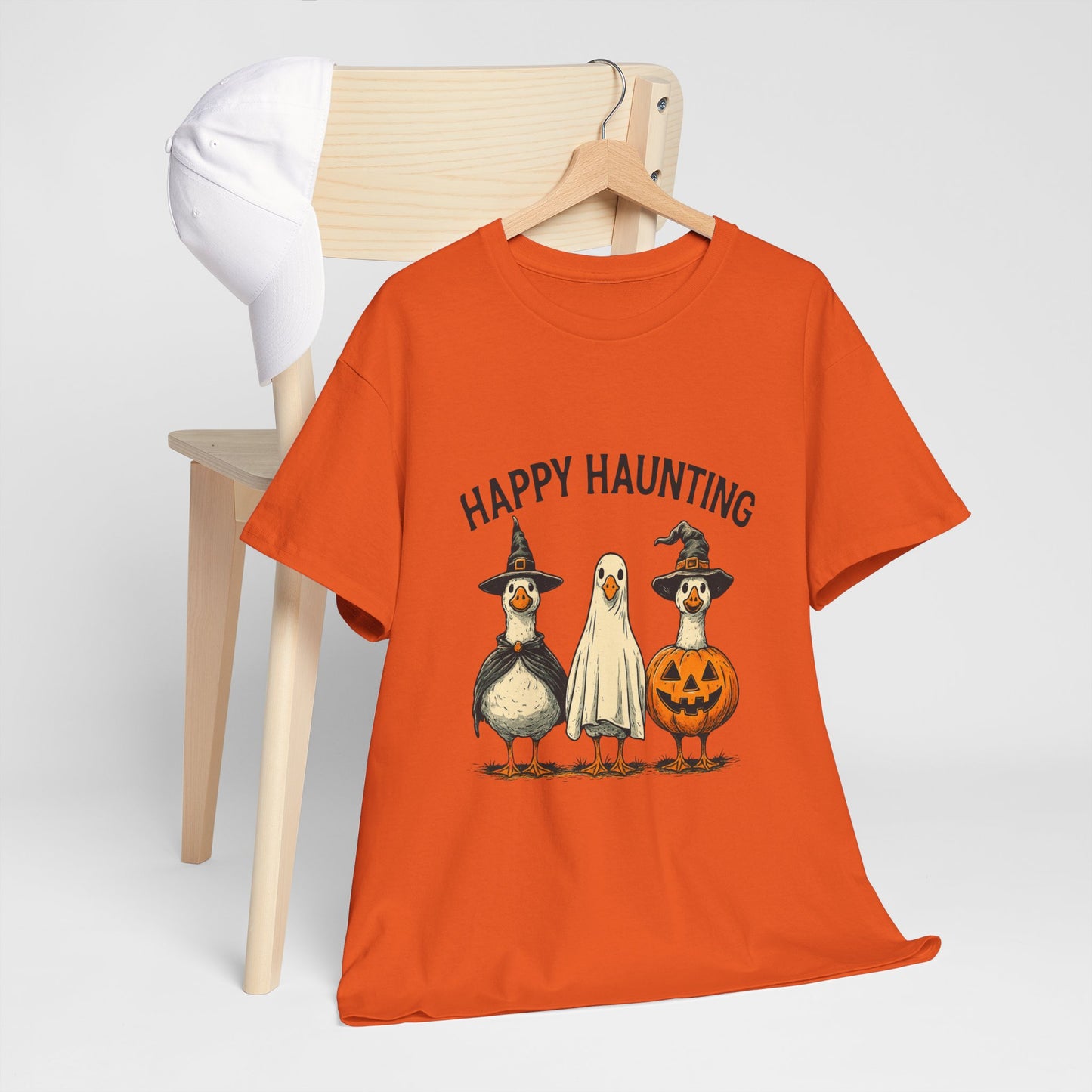 Happy Haunting Geese Halloween Tee